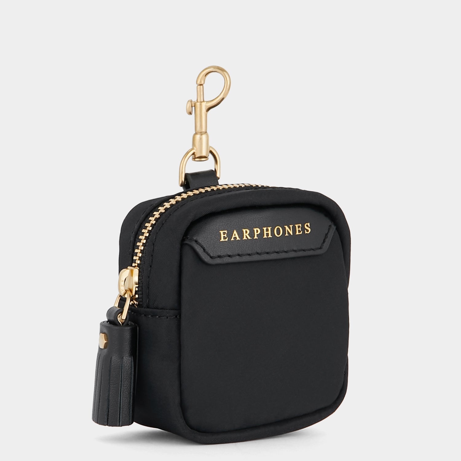 Earphones Pouch -

          
            Regenerated Econyl® in Black -
          

          Anya Hindmarch US
