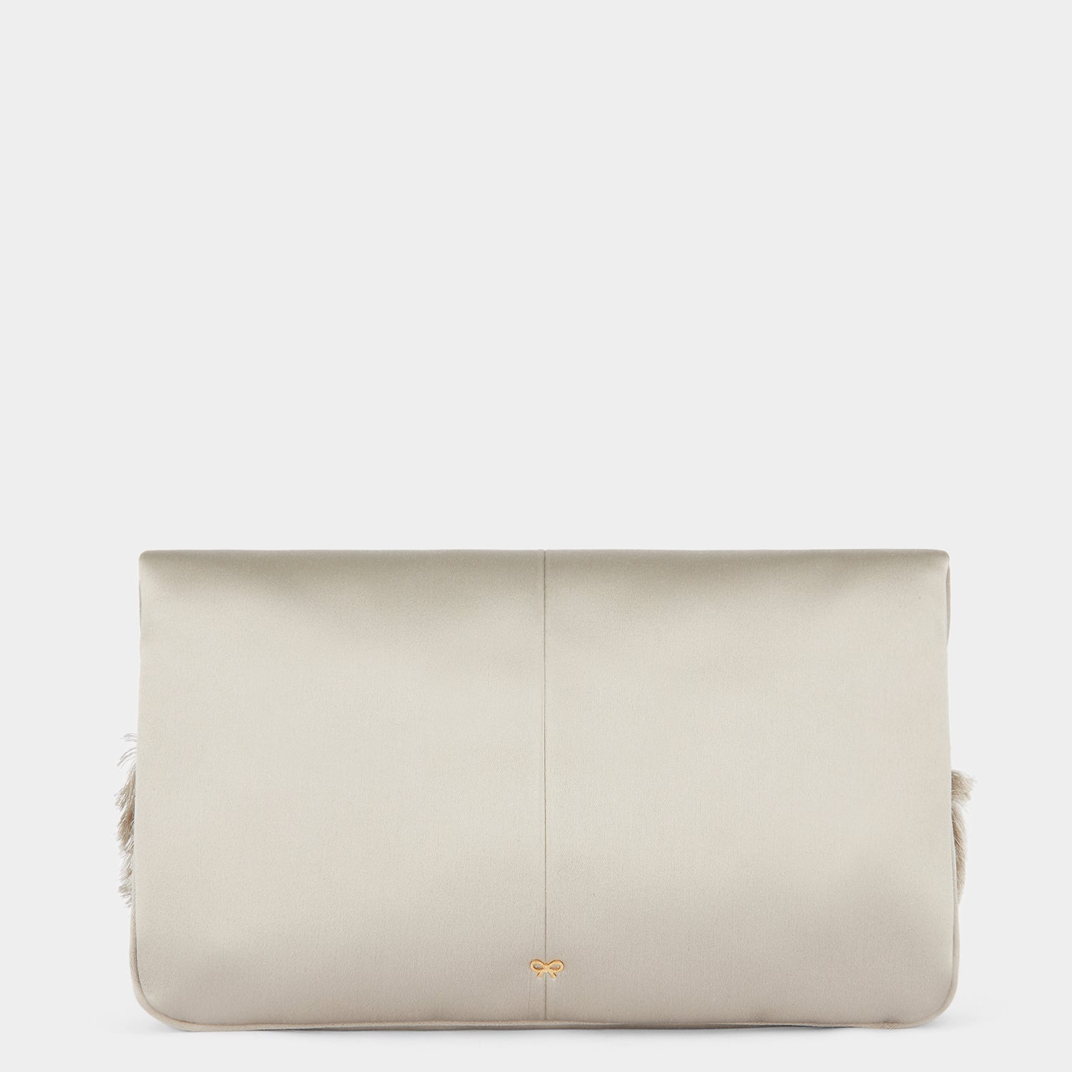 Bow Clutch -

          
            Satin in Silver -
          

          Anya Hindmarch US
