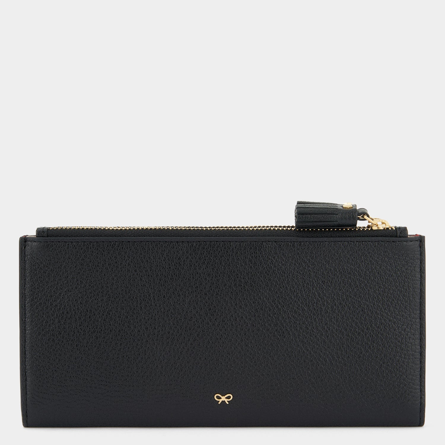 Peeping Eyes Large Double Zip Wallet -

          
            Capra Leather in Black -
          

          Anya Hindmarch US
