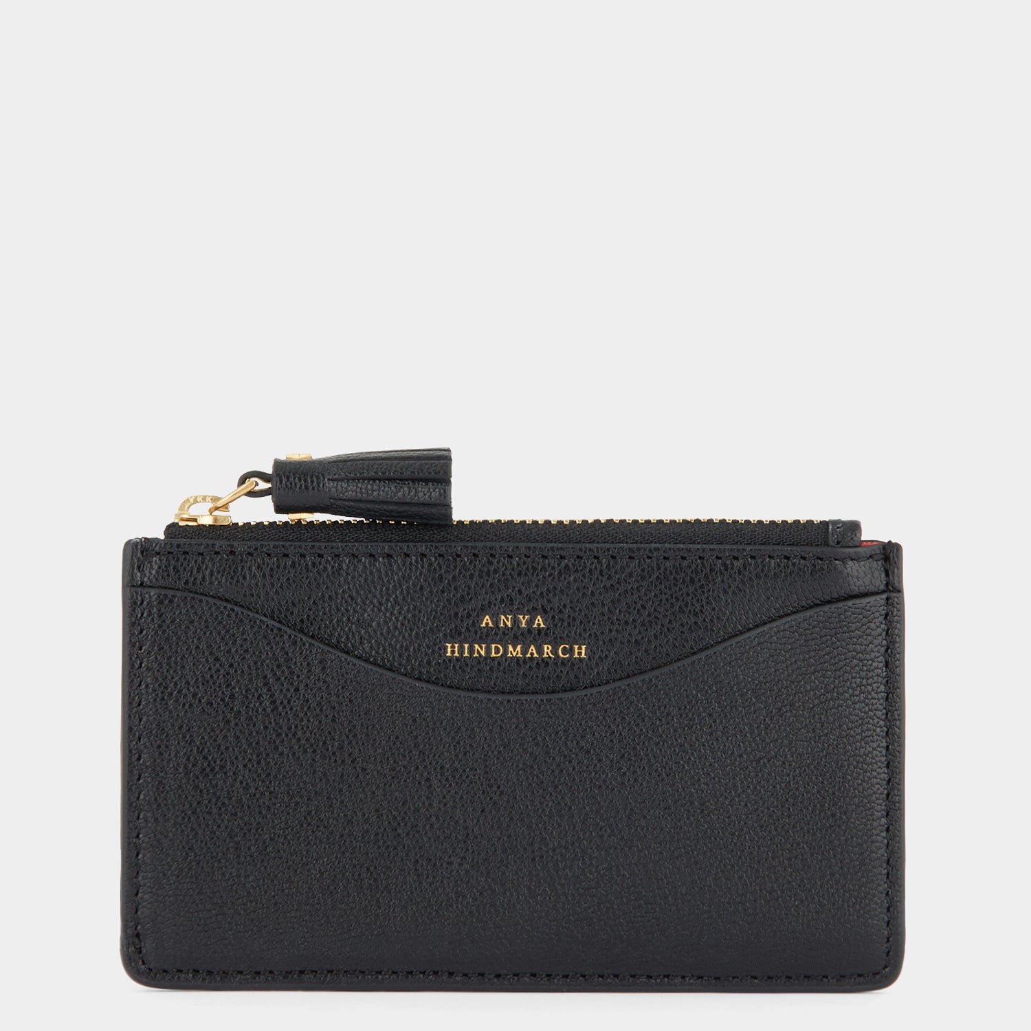 Peeping Eyes Zip Card Case -

          
            Capra Leather in Black -
          

          Anya Hindmarch US
