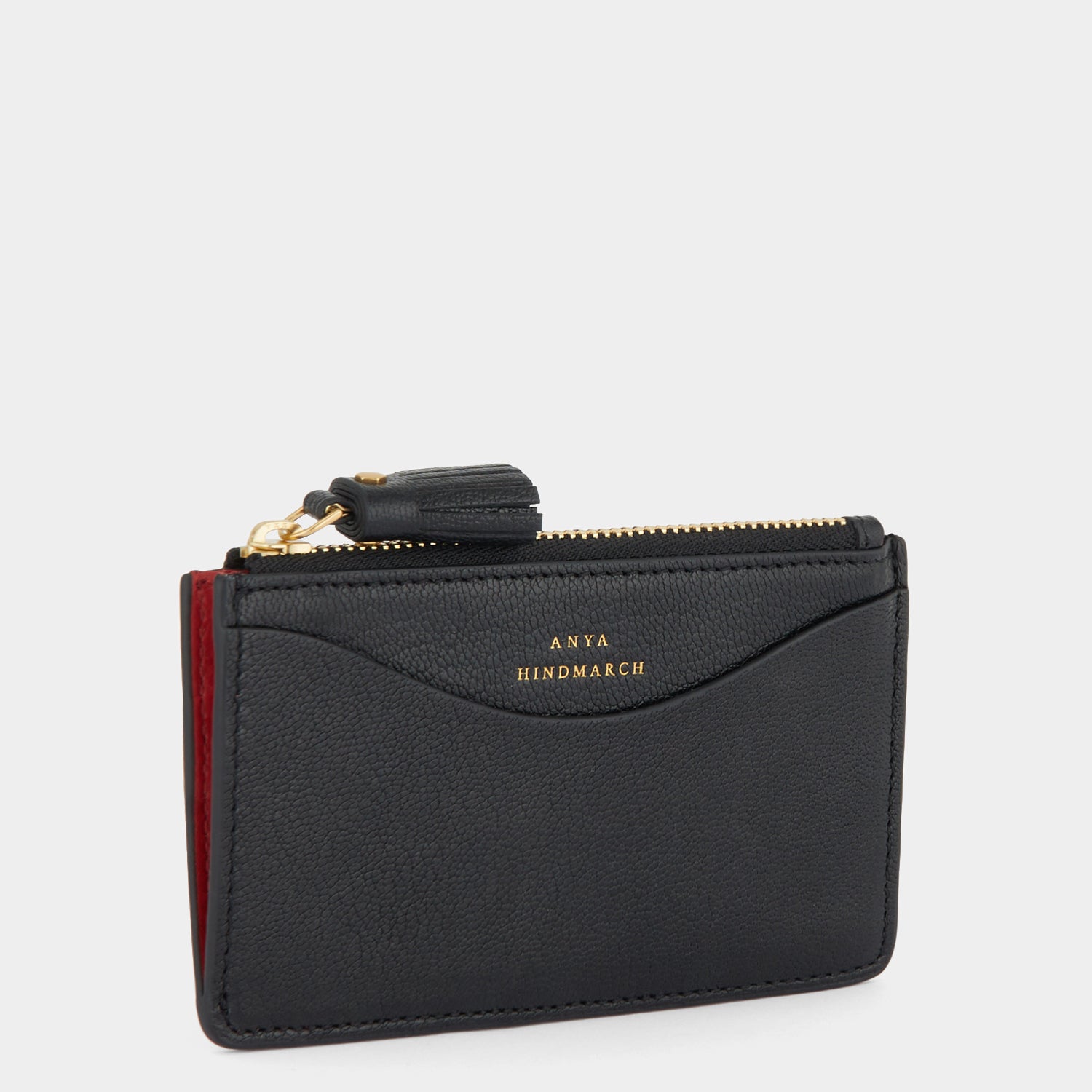 Peeping Eyes Zip Card Case -

          
            Capra Leather in Black -
          

          Anya Hindmarch US
