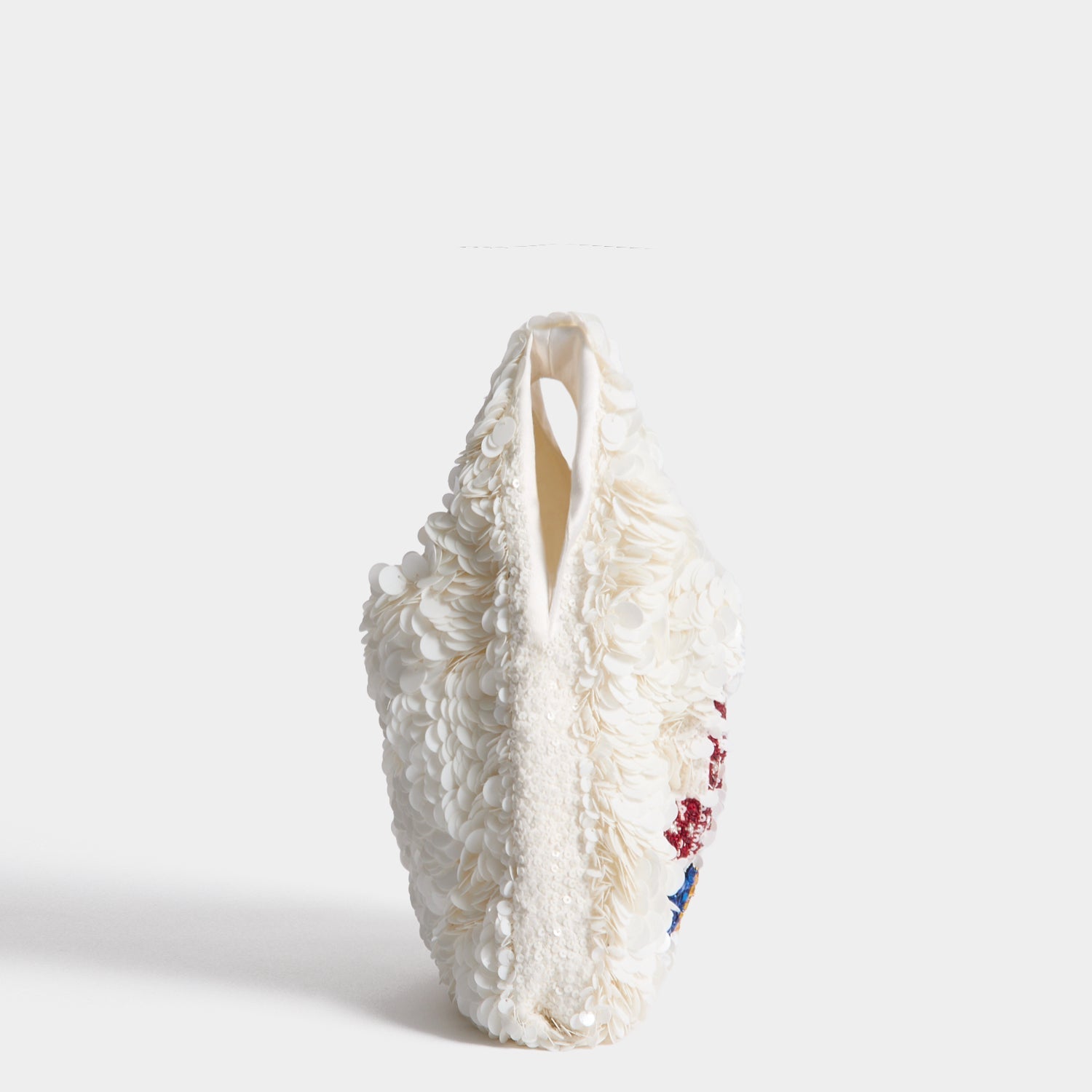 Anya Brands Love Hearts Mini Tote -

          
            Sequins in Optic White -
          

          Anya Hindmarch US
