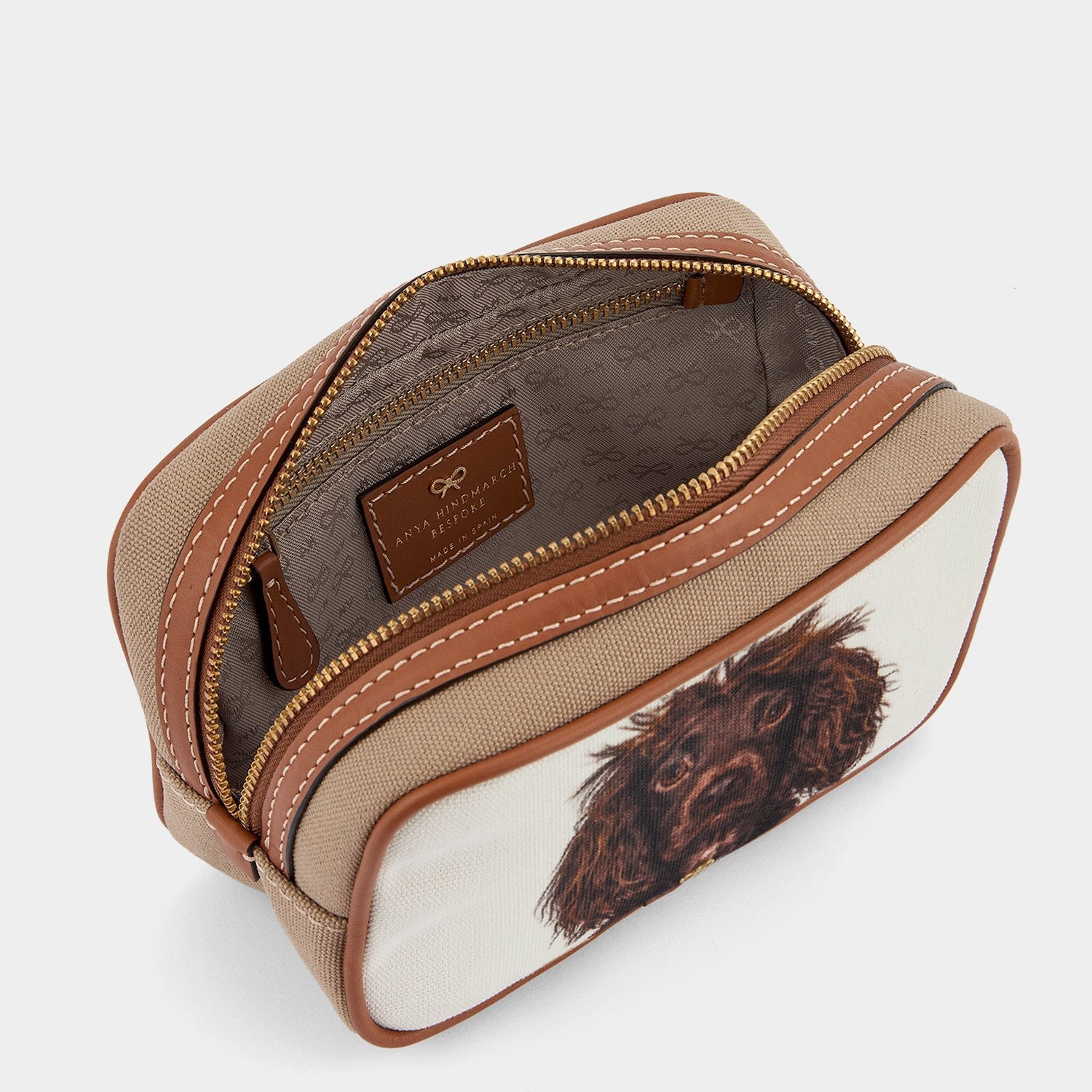 Be A Bag Small Wash bag -

          
            Recyled Canvas in Tan -
          

          Anya Hindmarch US
