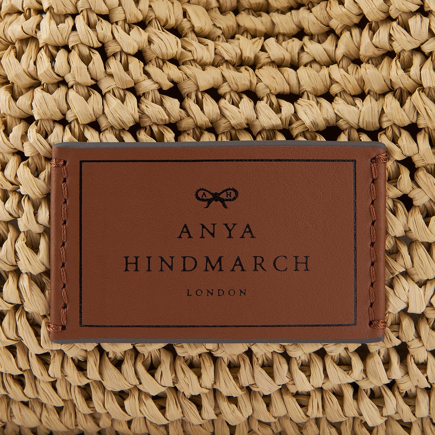 Anya Hindmarch Small Drawstring Raffia Tote