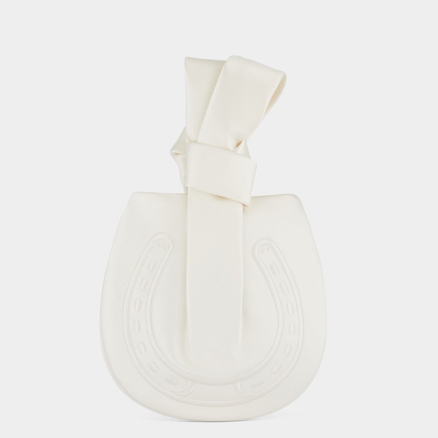 Tie the Knot Clutch -

          
            Double Satin in Ivory -
          

          Anya Hindmarch US
