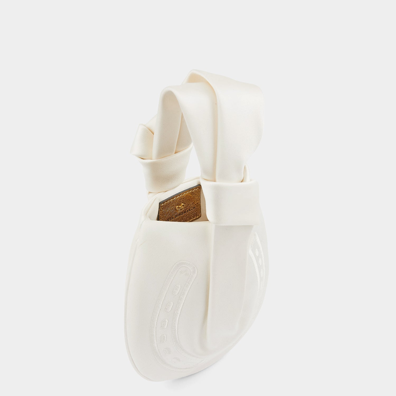 Tie the Knot Clutch -

          
            Double Satin in Ivory -
          

          Anya Hindmarch US
