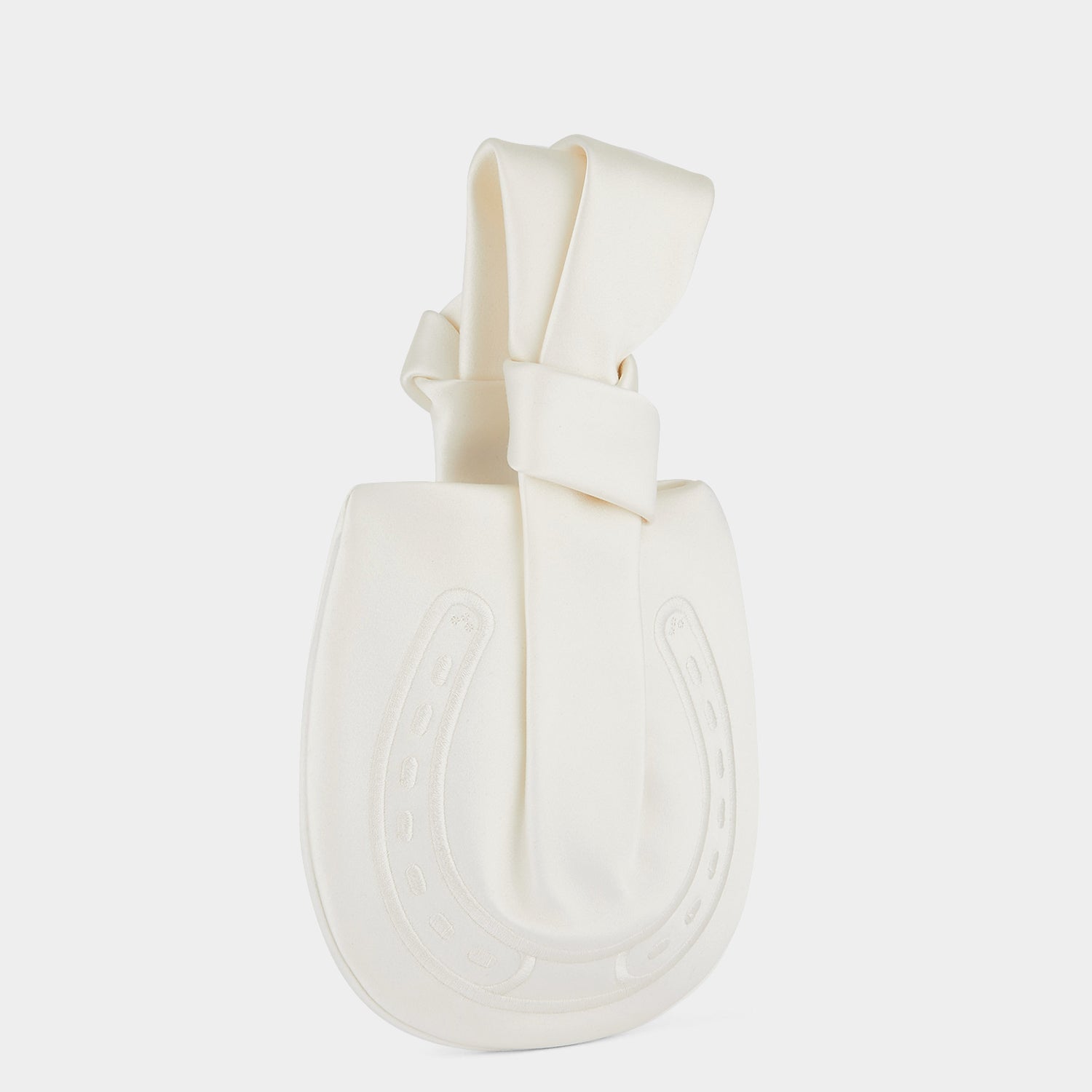 Tie the Knot Clutch -

          
            Double Satin in Ivory -
          

          Anya Hindmarch US
