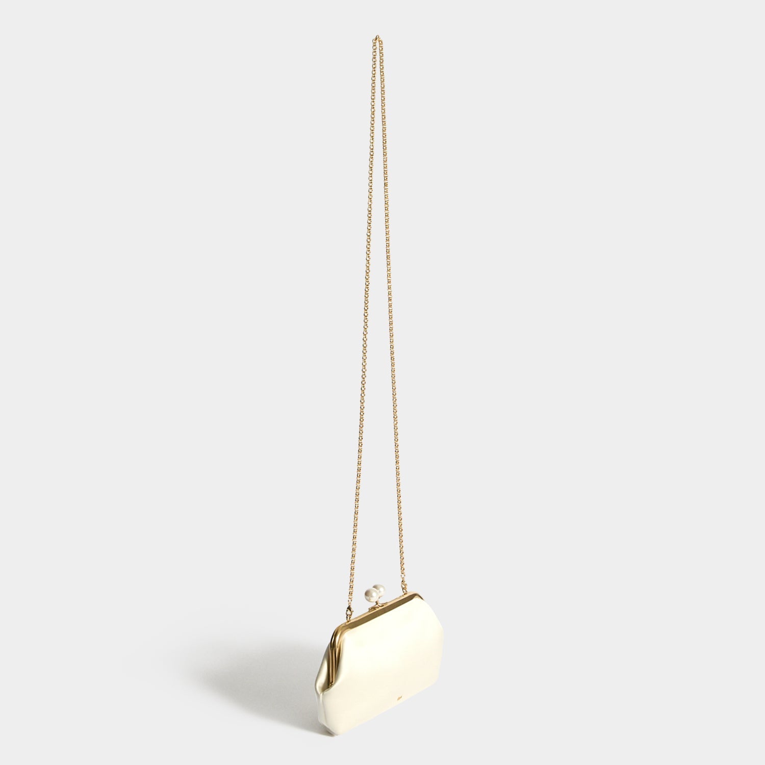 Maud Pearls Clutch -

          
            Recycled Satin in Ivory -
          

          Anya Hindmarch US
