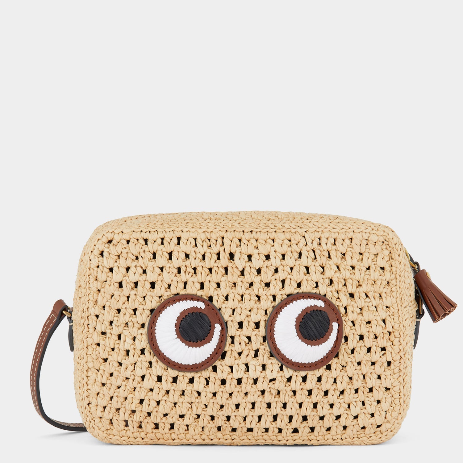 Raffia Eyes Cross-body -

          
            Raffia in Natural -
          

          Anya Hindmarch US
