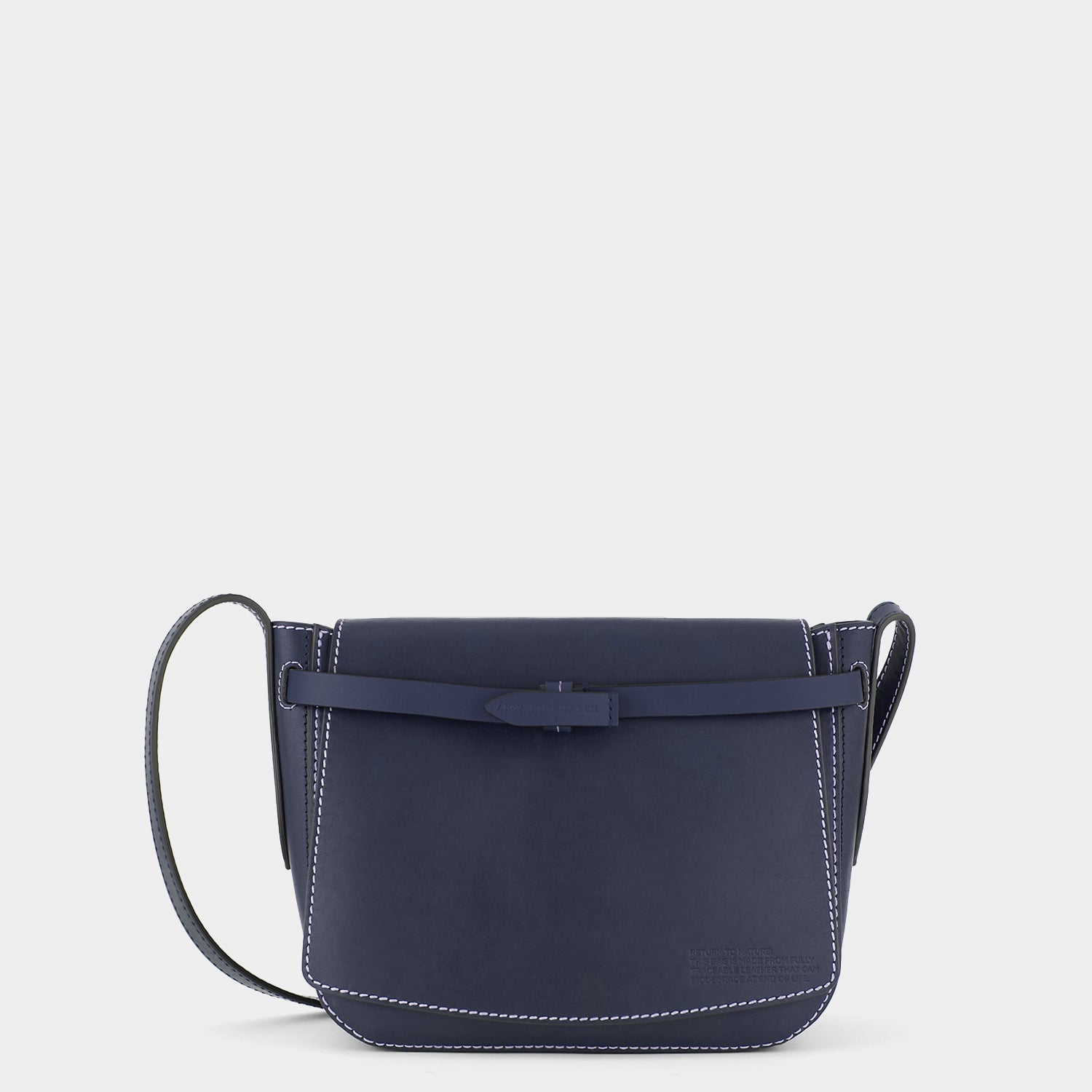 Return to Nature Cross-body -

          
            Compostable Leather in Marine -
          

          Anya Hindmarch US

