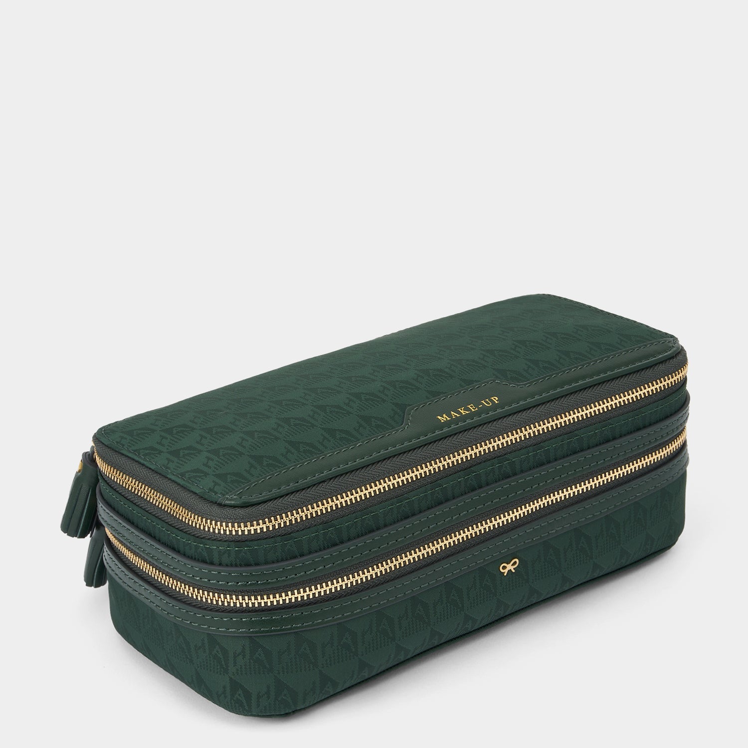 Logo Make-Up Pouch -

          
            Recycled Nylon in Dark Holly -
          

          Anya Hindmarch US
