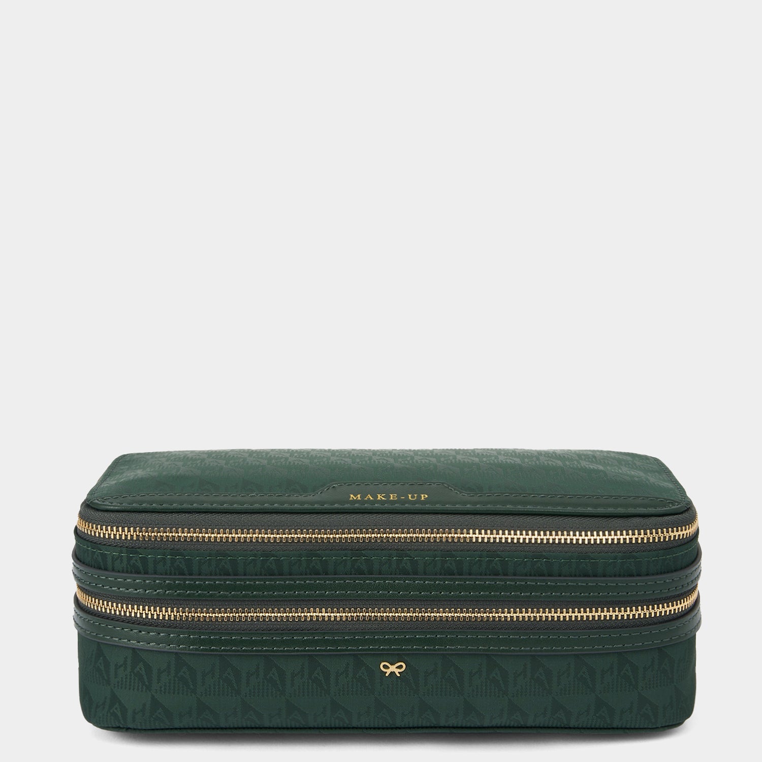 Logo Make-Up Pouch -

          
            Recycled Nylon in Dark Holly -
          

          Anya Hindmarch US
