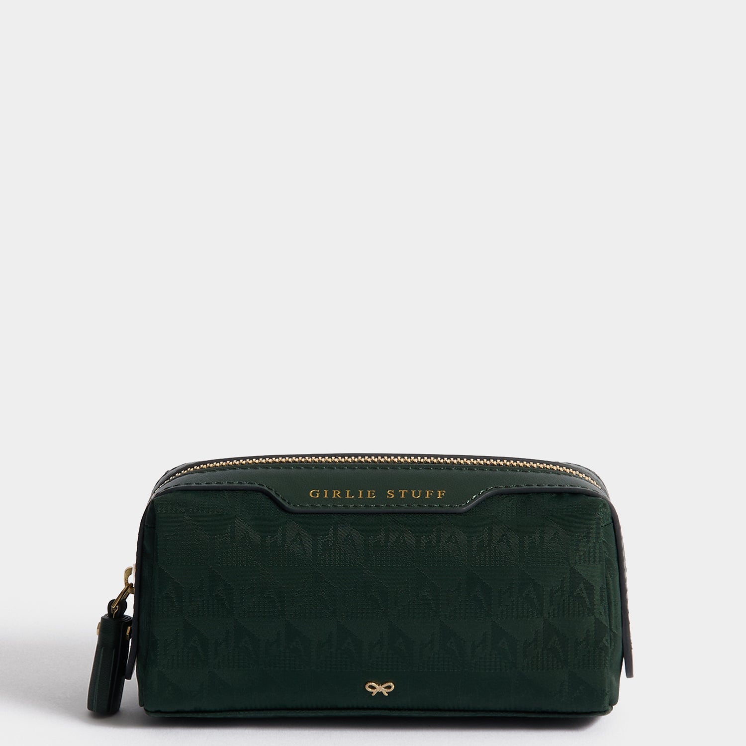 Logo Girlie Stuff Pouch -

          
            Nylon Jacquard in Dark Holly -
          

          Anya Hindmarch US
