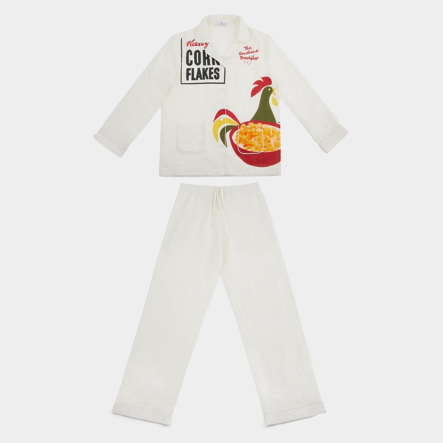 Anya Brands Corn Flakes Pyjamas -

          
            Linen in Chalk -
          

          Anya Hindmarch US
