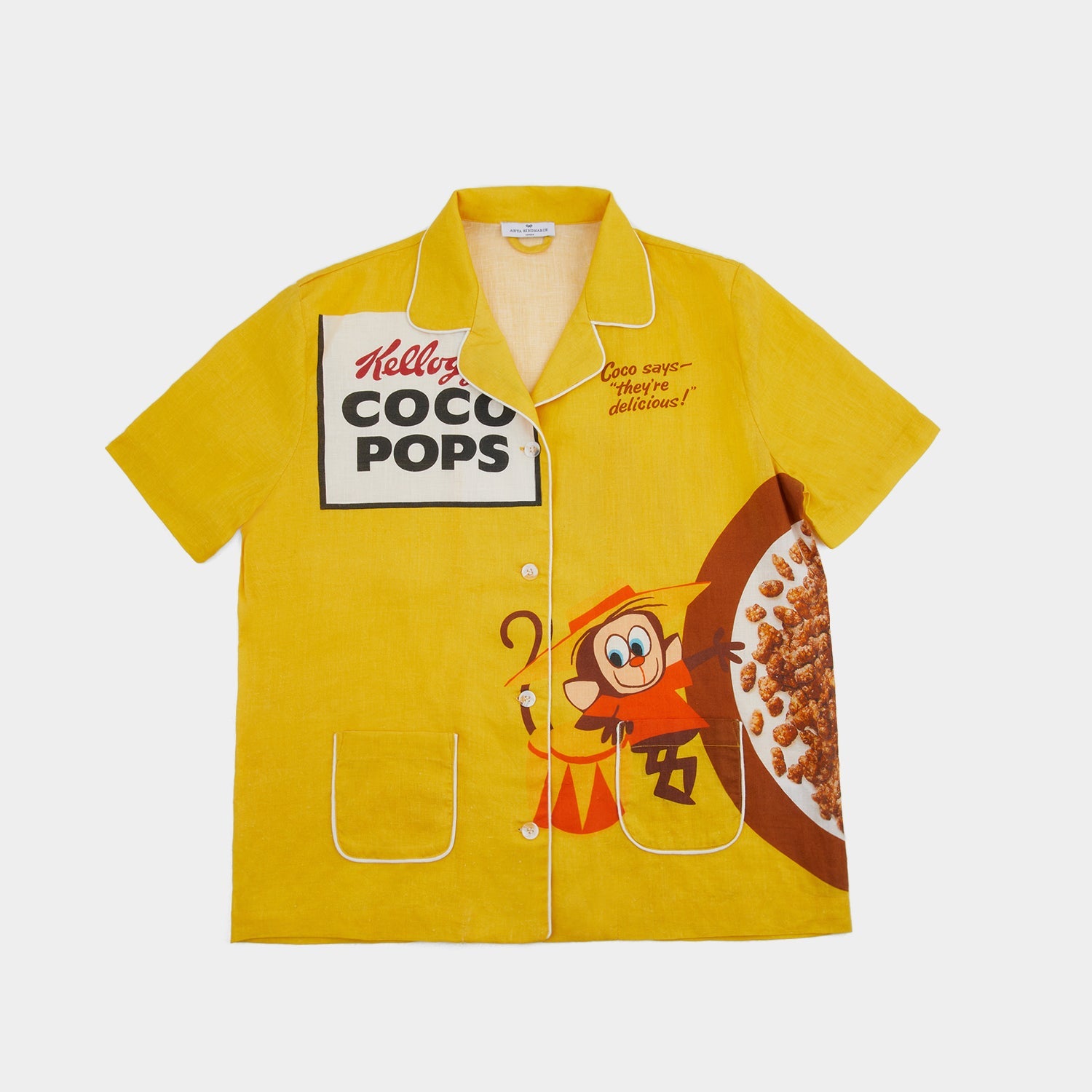 Anya Brands Coco Pops Short Pyjamas -

          
            Linen in Yellow -
          

          Anya Hindmarch US
