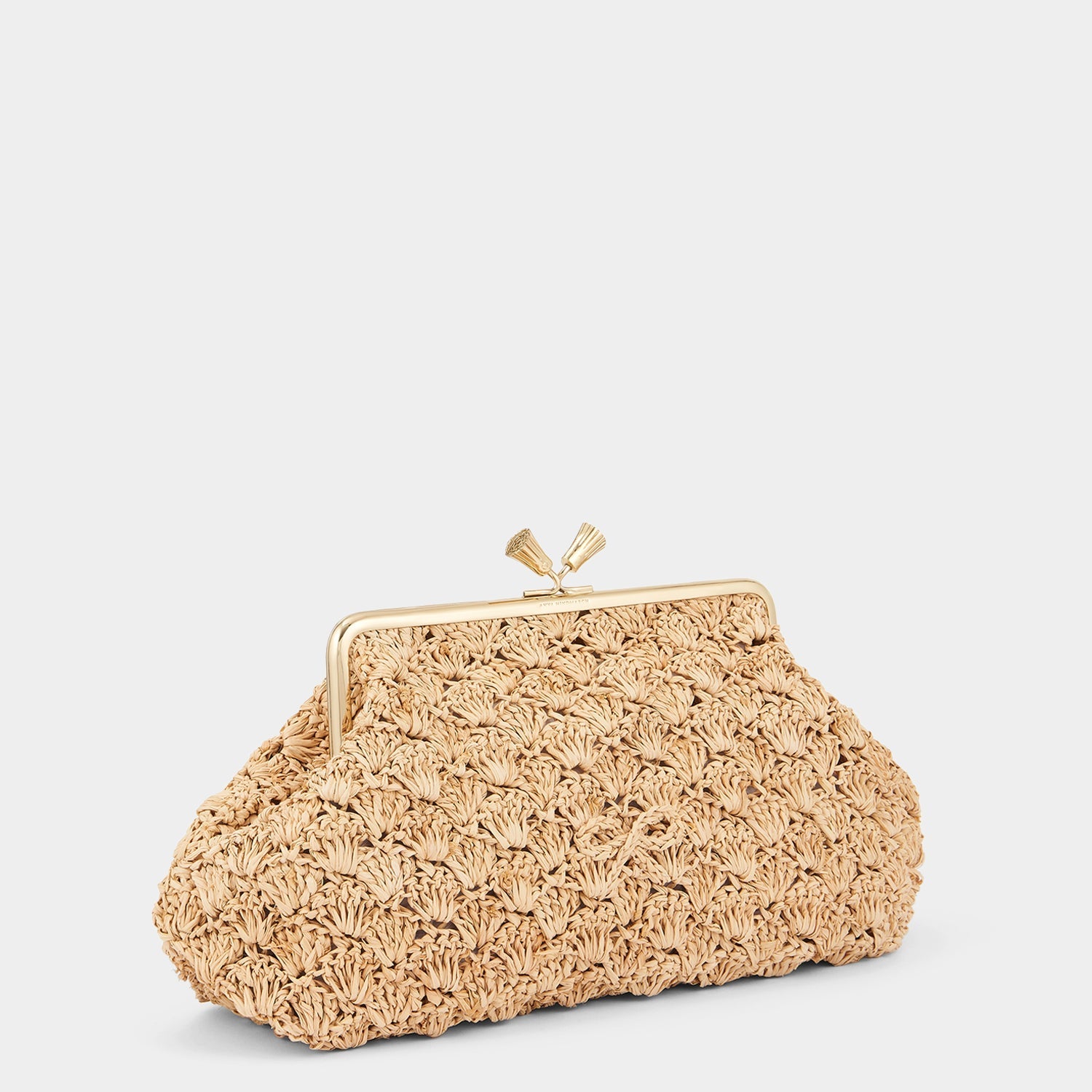 Maud Large Bow Clutch -

                  
                    Raffia in Natural -
                  

                  Anya Hindmarch US
