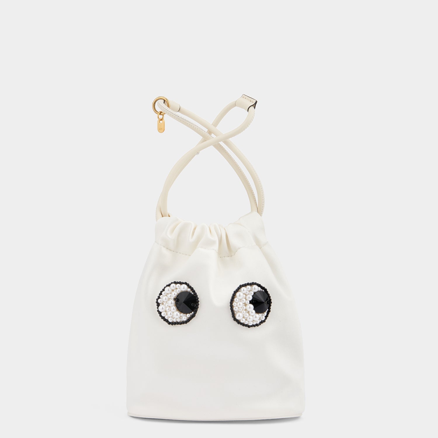 Eyes Drawstring Pouch -

                  
                    Satin in Ivory -
                  

                  Anya Hindmarch US

