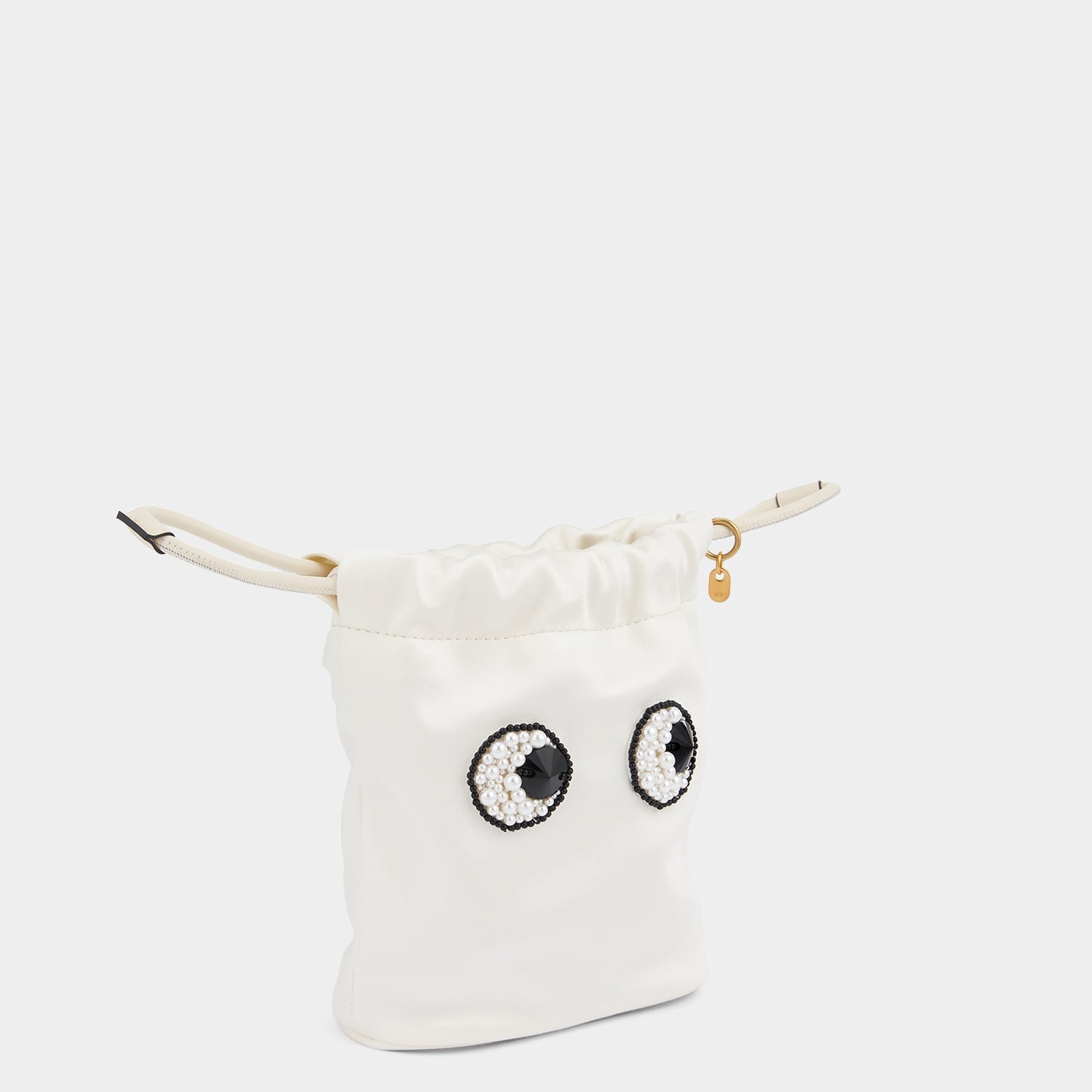 Eyes Drawstring Pouch -

                  
                    Satin in Ivory -
                  

                  Anya Hindmarch US
