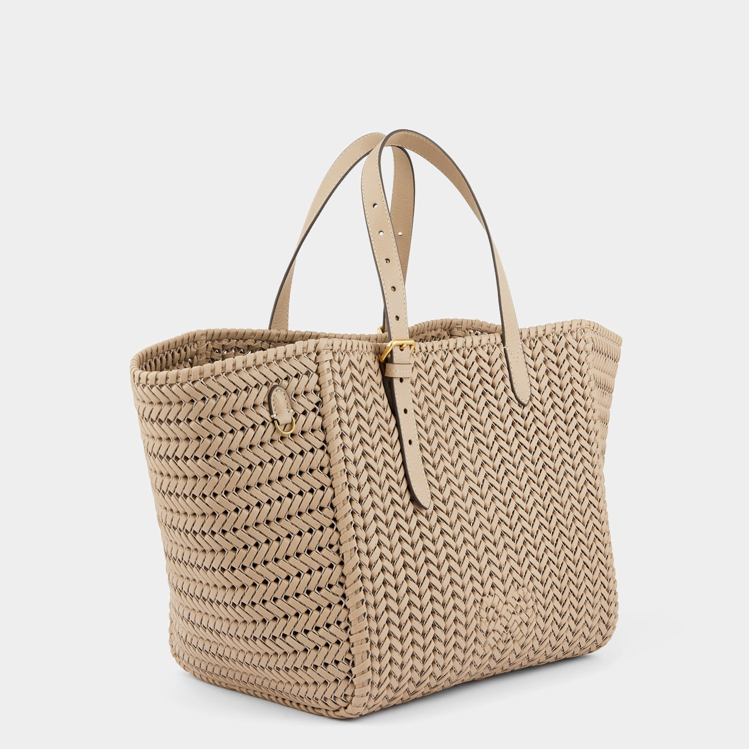 Neeson Square Tote -

                  
                    Capra Leather in Light Nude -
                  

                  Anya Hindmarch US
