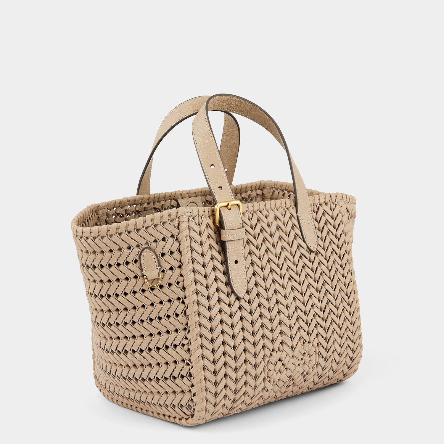 Neeson Small Square Tote -

                  
                    Capra Leather in Light Nude -
                  

                  Anya Hindmarch US
