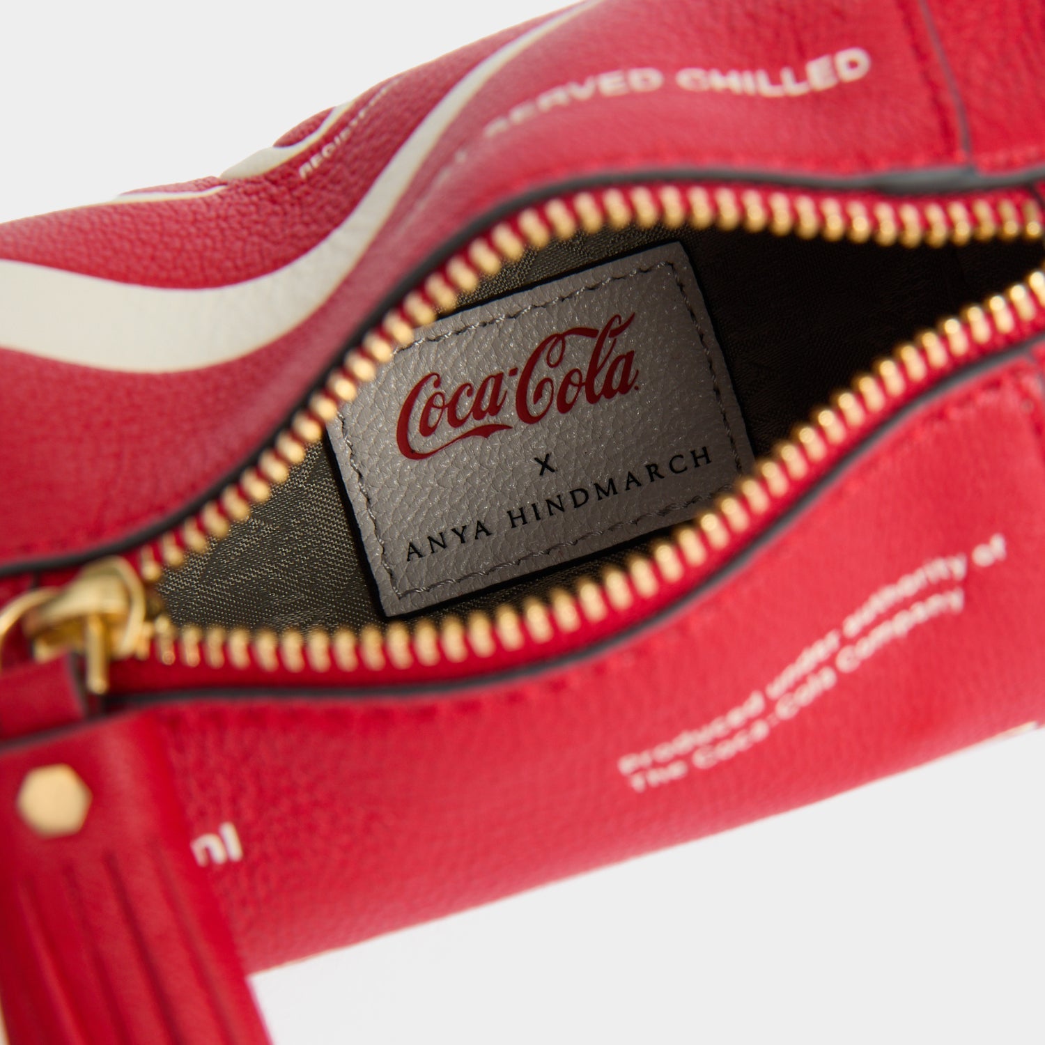 ANYA HINDMARCH レザーケース レッド Anya Brands Coca Cola Coin Purse | Anya Hindmarch US