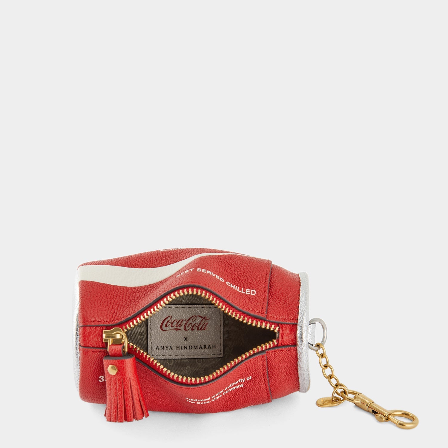 Anya Hindmarch Anya Brands Coca Cola Bright Red Leather Coin Purse Siz
