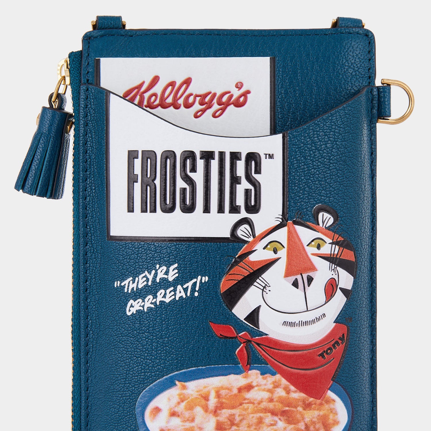 Anya Brands Frosties Zip Phone Pouch on Strap -

                  
                    Shiny Capra Leather in Light Petrol -
                  

                  Anya Hindmarch US
