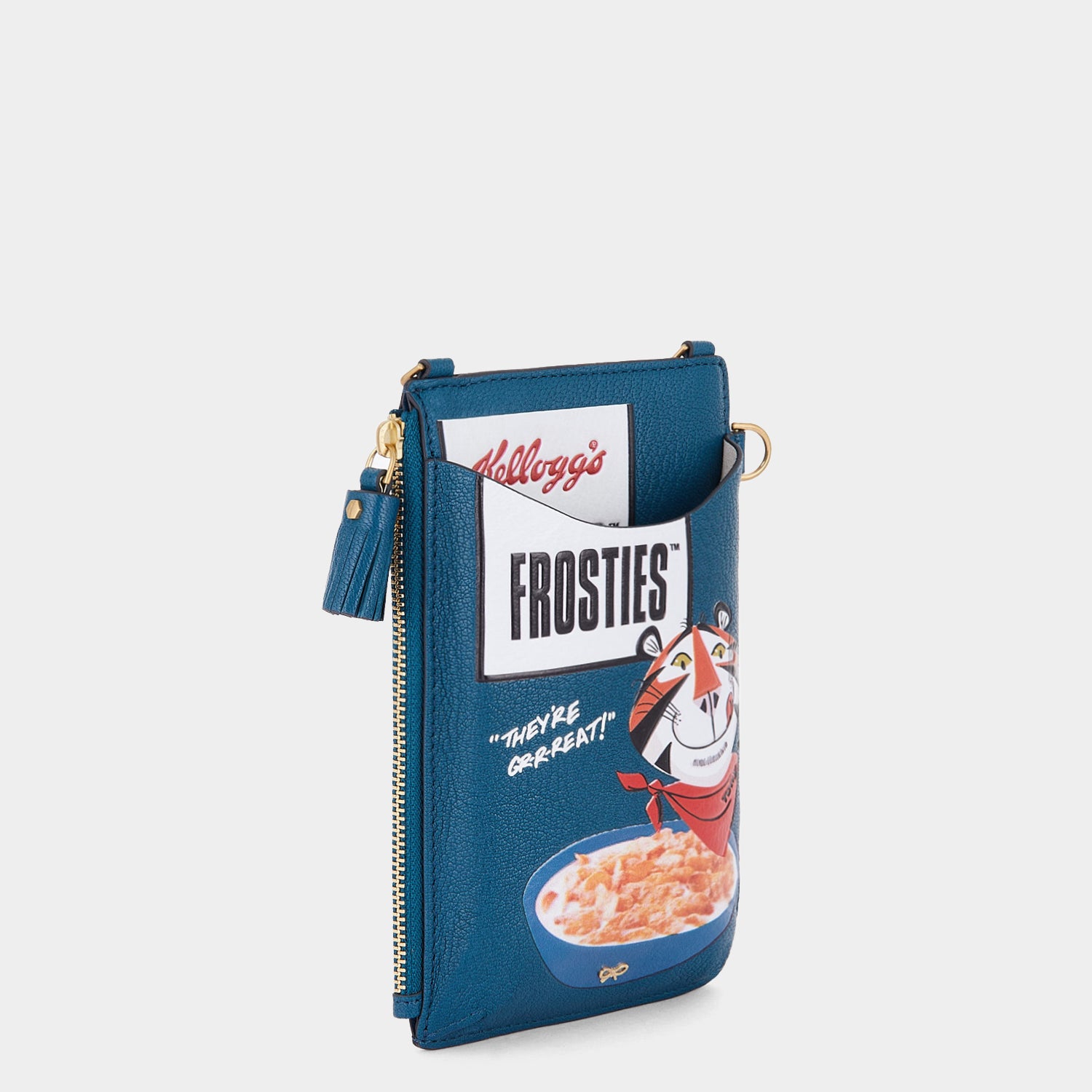 Anya Brands Frosties Zip Phone Pouch on Strap -

                  
                    Shiny Capra Leather in Light Petrol -
                  

                  Anya Hindmarch US
