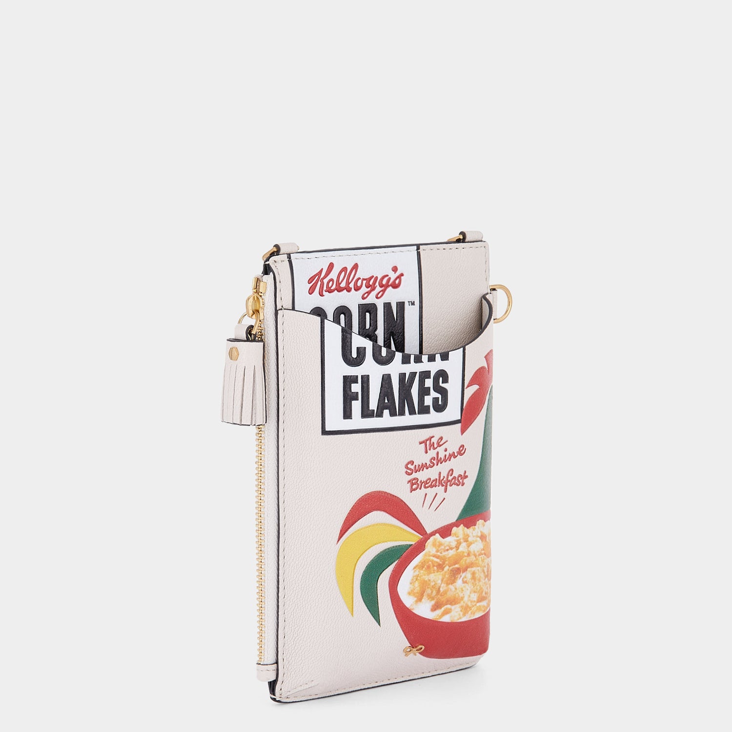 Anya Brands Corn flakes Zip Phone Pouch on Strap -

                  
                    Shiny Capra Leather in Chalk -
                  

                  Anya Hindmarch US
