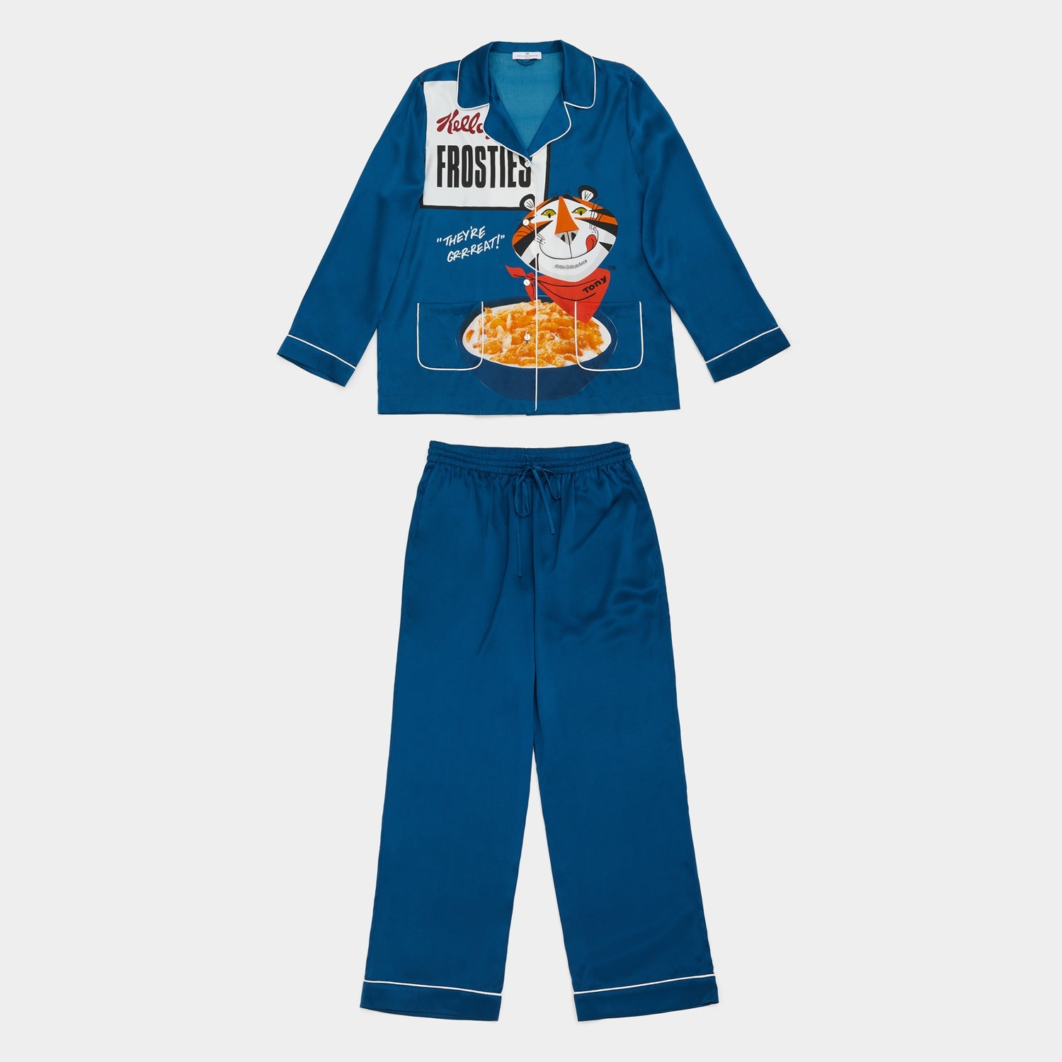 Anya Brands Frosties Pyjamas -

                  
                    Silk in Petrol Blue -
                  

                  Anya Hindmarch US
