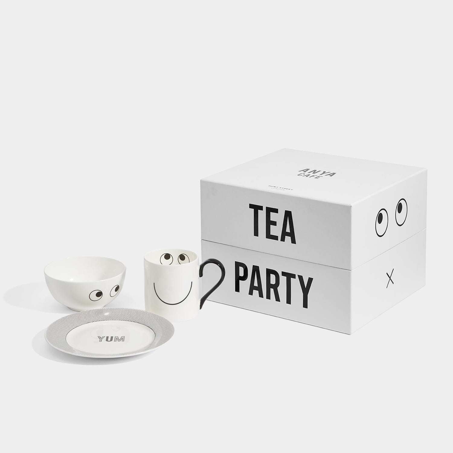 Eyes Breakfast Set -

          
            Bone China in White -
          

          Anya Hindmarch US
