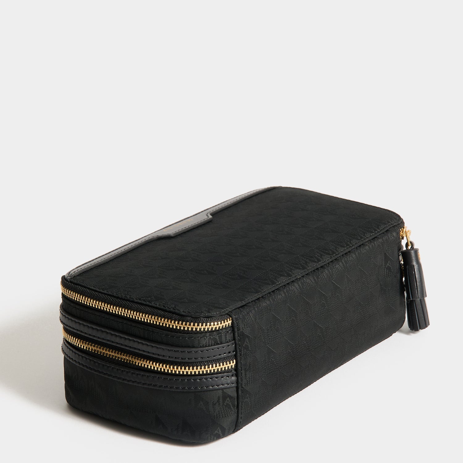 Logo Make-Up Pouch -

          
            Jacquard Nylon in Black -
          

          Anya Hindmarch US
