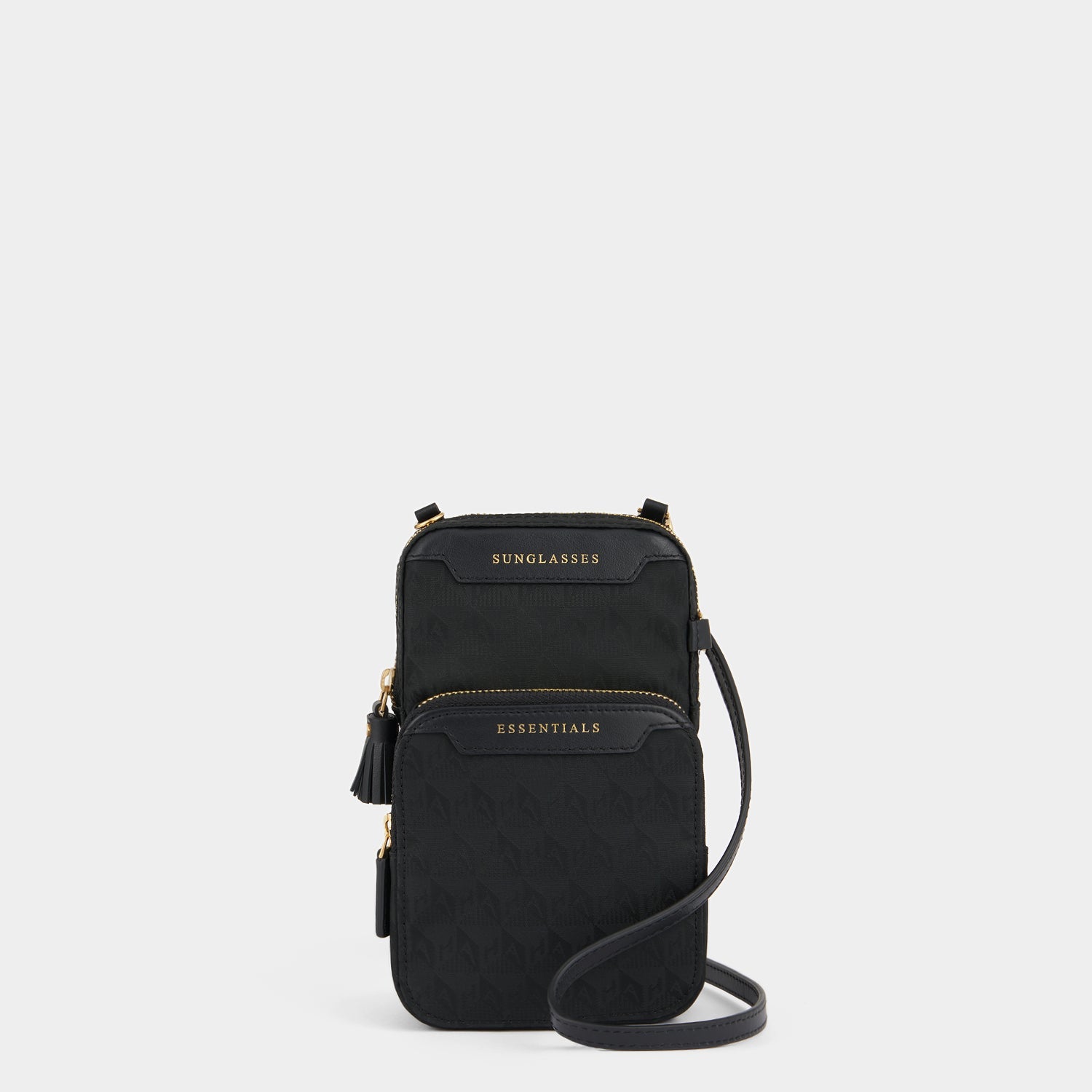 Logo Essentials Cross-body -

          
            Jacquard Nylon in Black -
          

          Anya Hindmarch US
