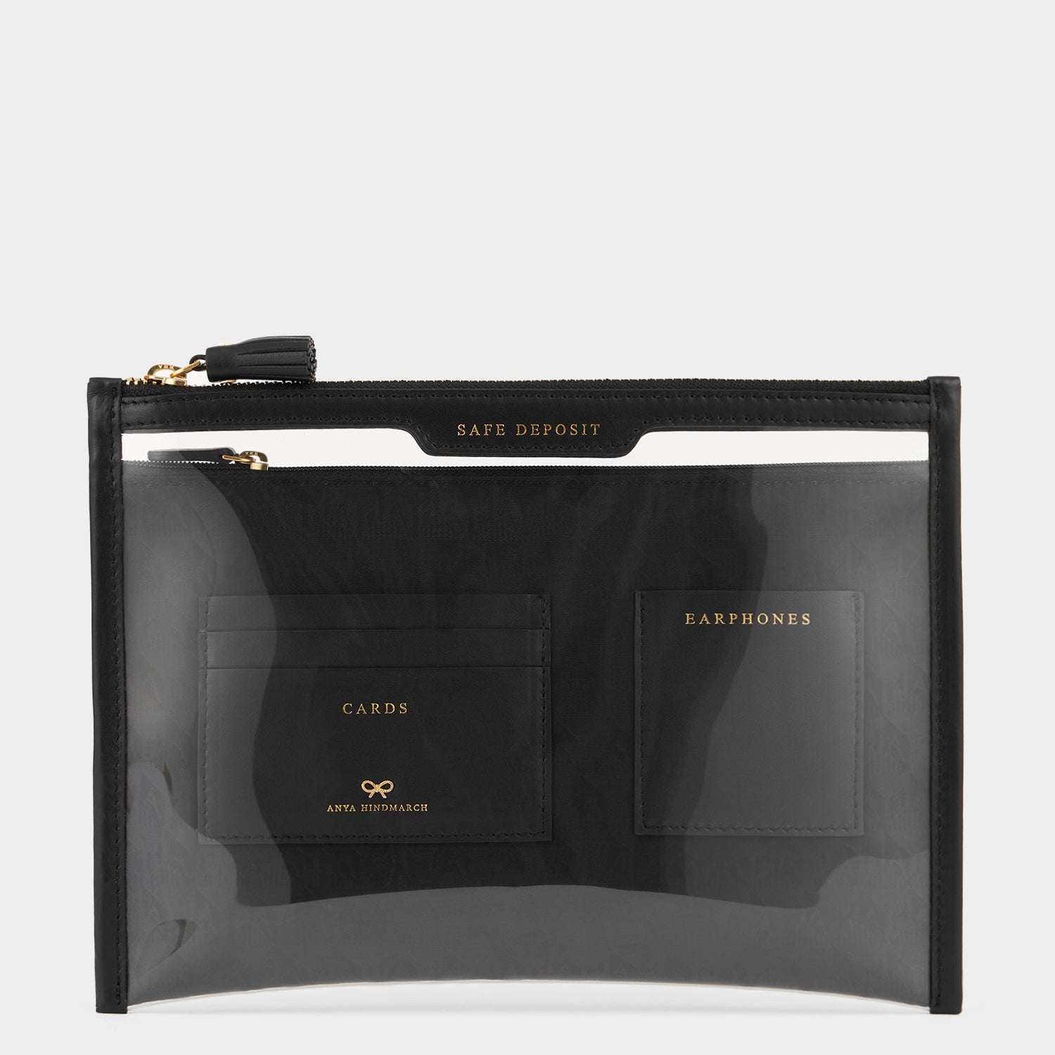 Logo Safe Deposit Case -

          
            Jacquard Nylon in Black -
          

          Anya Hindmarch US
