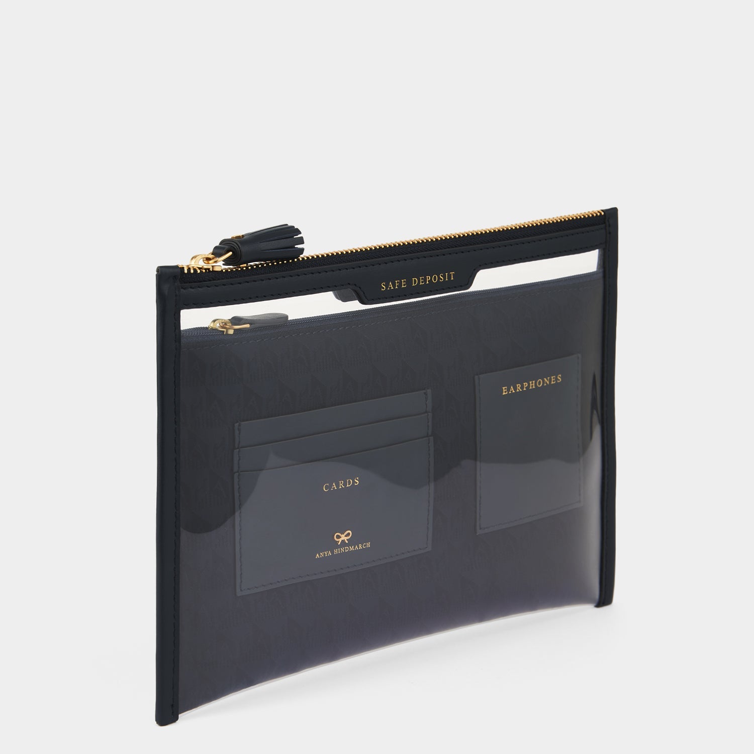 Logo Safe Deposit Case -

          
            Jacquard Nylon in Marine -
          

          Anya Hindmarch US
