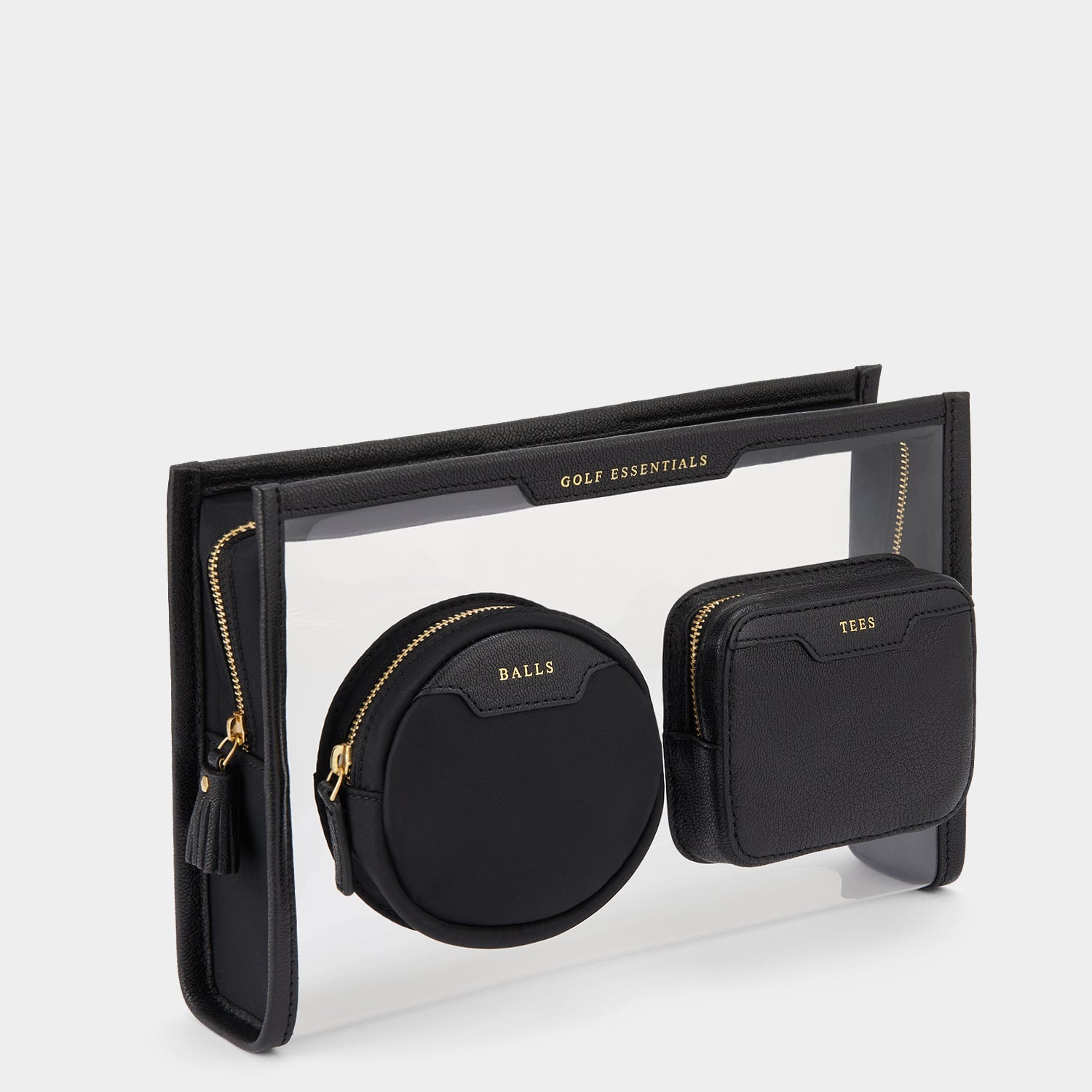 Golf Multi Pocket Pouch -

                  
                    Capra Leather in Black -
                  

                  Anya Hindmarch US

