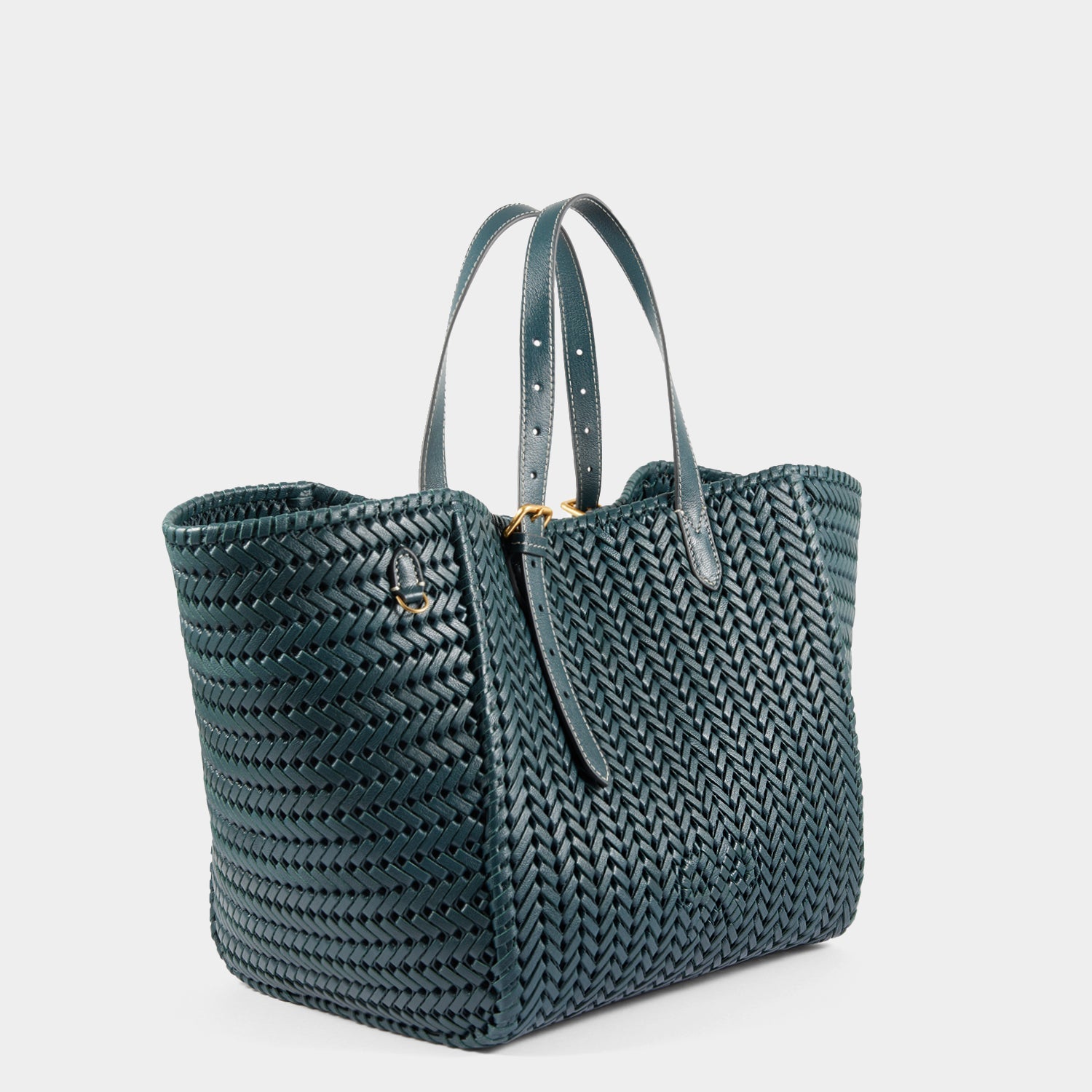 Neeson Square Tote -

                  
                    Capra Leather in Dark Holly -
                  

                  Anya Hindmarch US
