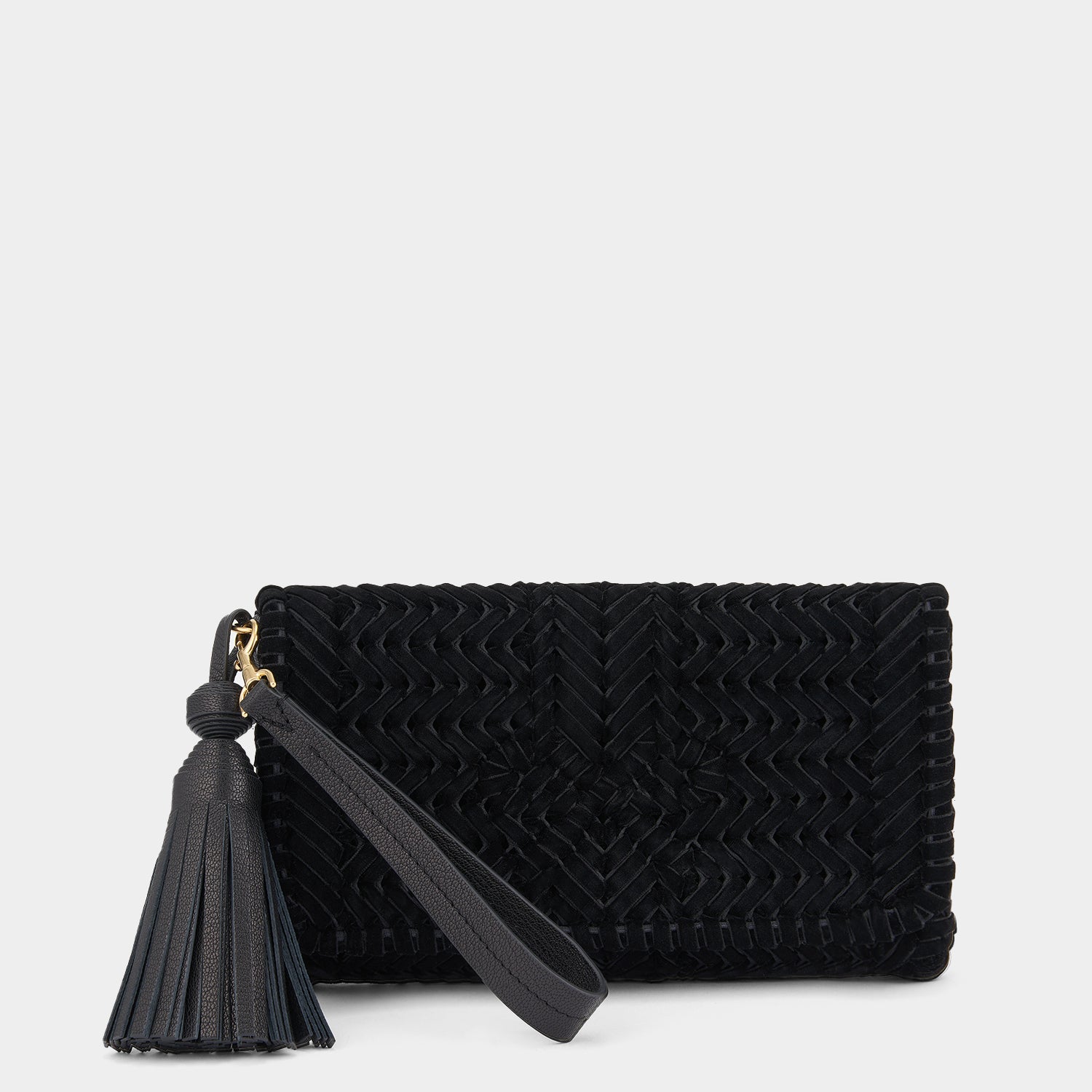 Neeson Velvet Tassel Clutch -

                  
                    Ribbon in Black Velvet -
                  

                  Anya Hindmarch US
