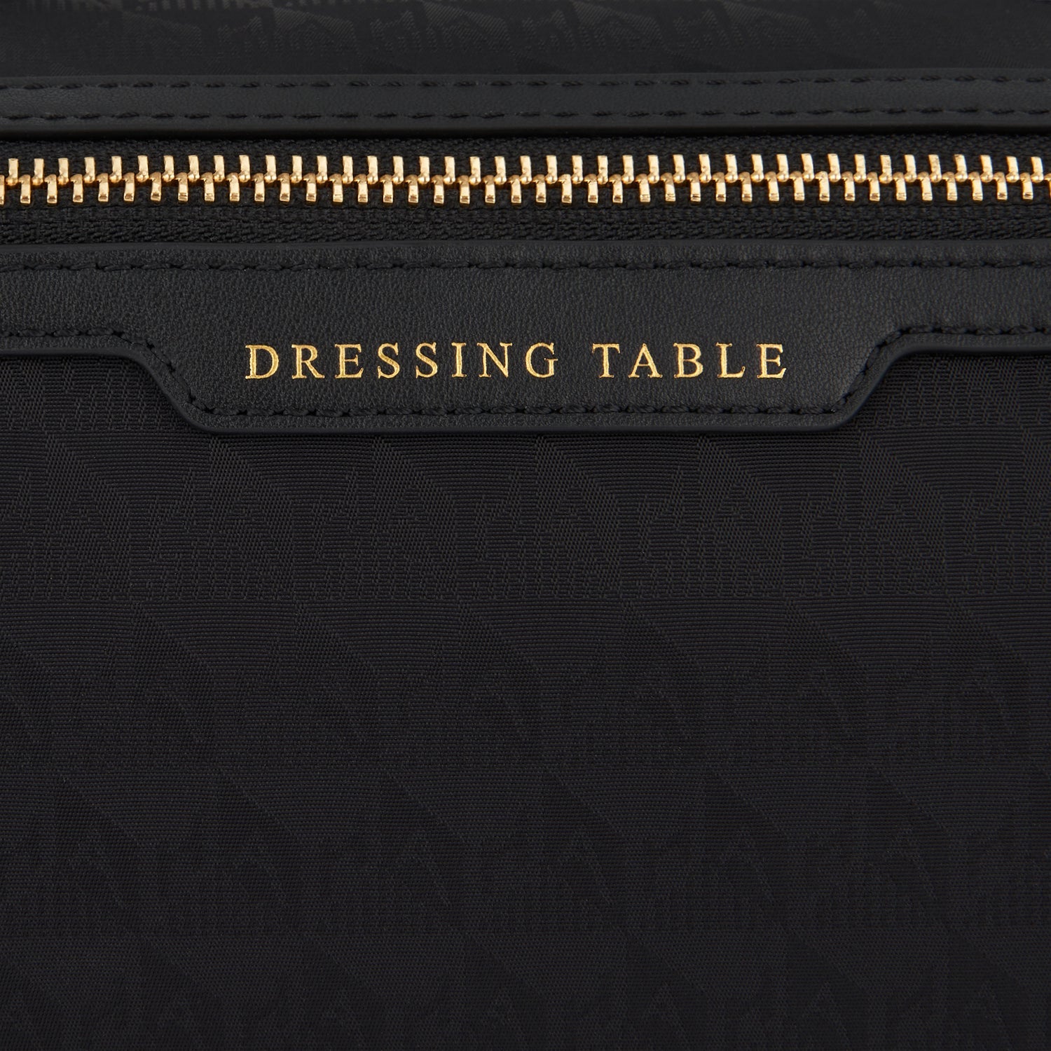 Brown Dressing Table jacquard vanity case, Anya Hindmarch