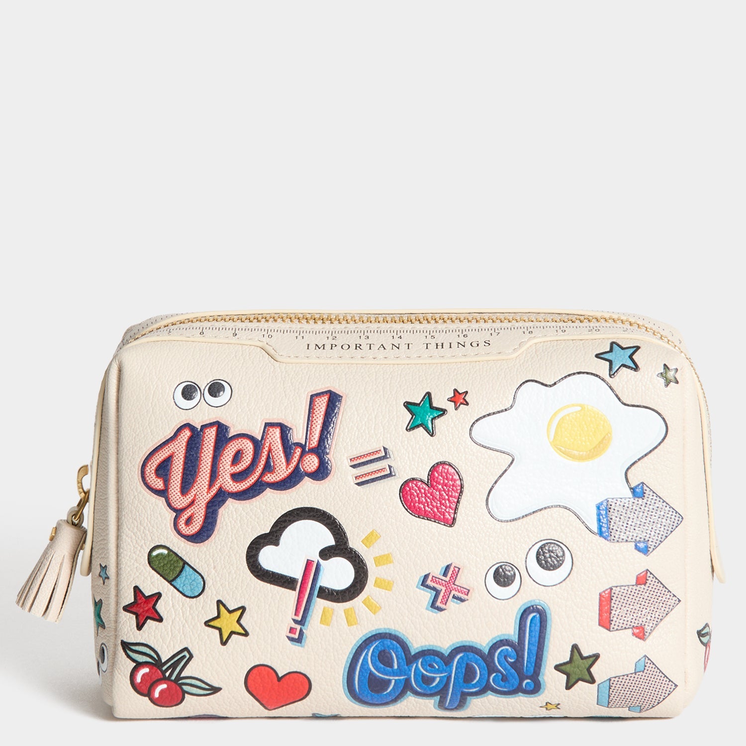 All Over Stickers Important Things -

          
            Shiny Capra Leather in Chalk -
          

          Anya Hindmarch US
