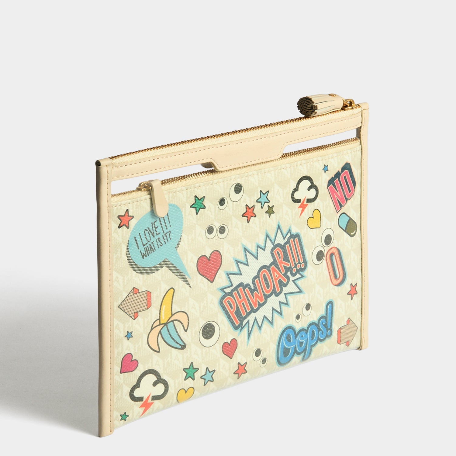 All Over Stickers Safe Deposit Case | Anya Hindmarch US