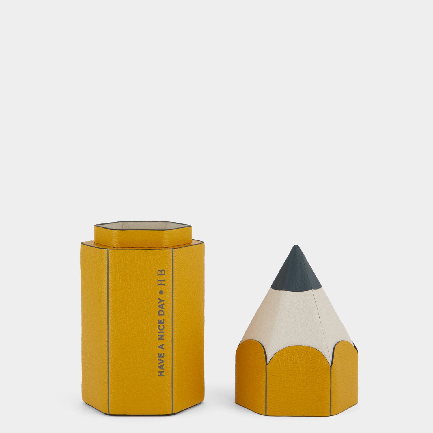 Pencil Pot -

                  
                    Capra Leather in Mustard -
                  

                  Anya Hindmarch US
