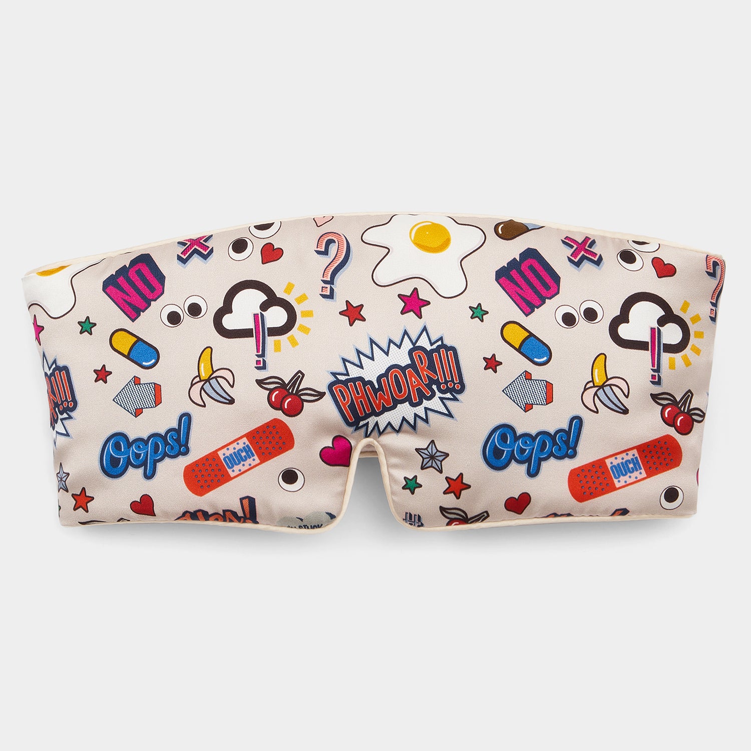 All Over Stickers Travel Eye Mask -

                  
                    Silk in Chalk -
                  

                  Anya Hindmarch US
