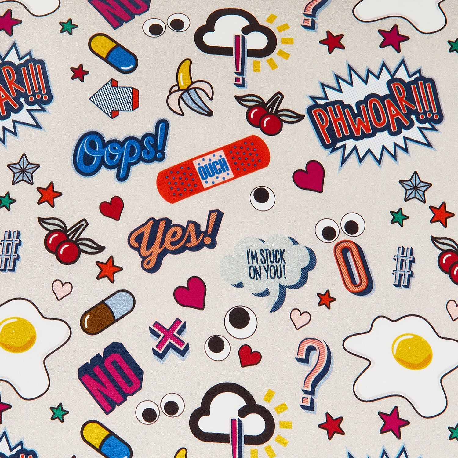 All Over Stickers Pillow -

                  
                    Silk in Chalk -
                  

                  Anya Hindmarch US

