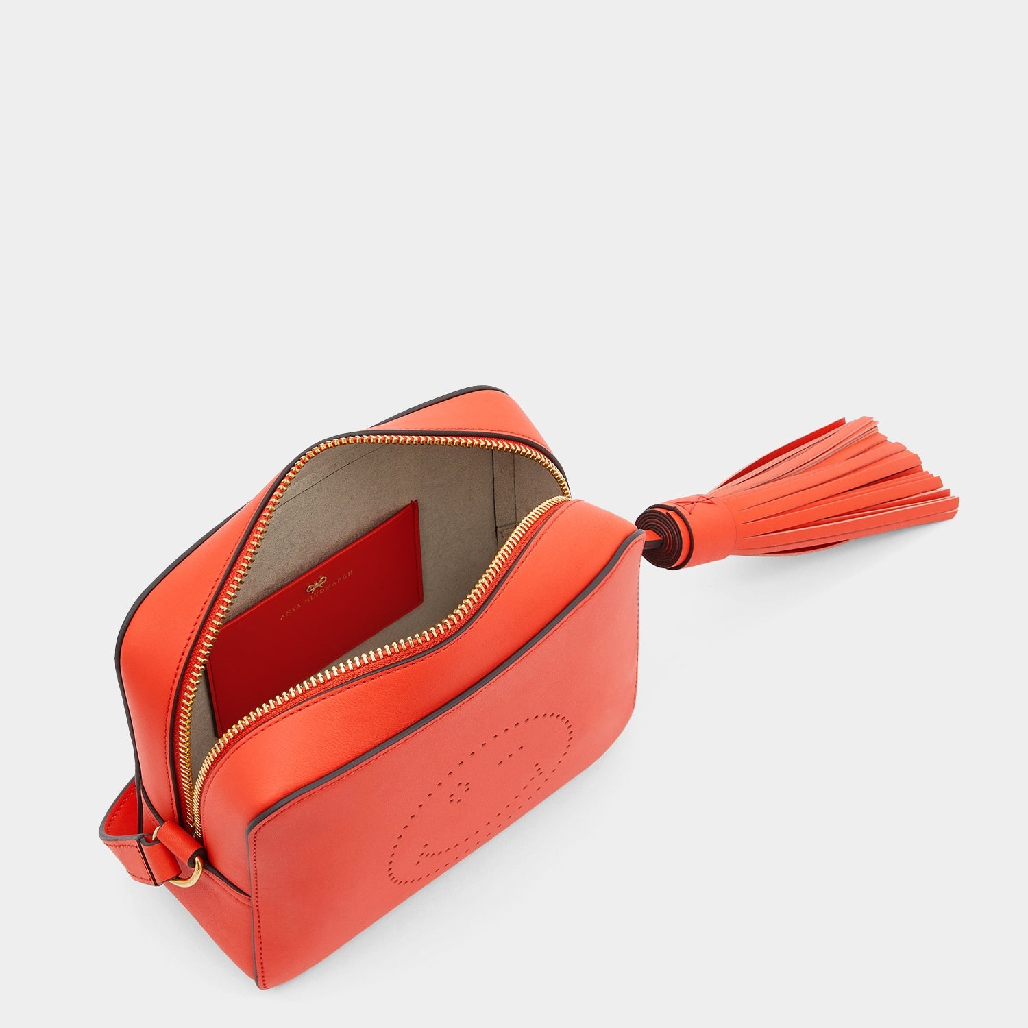 Wink Cross-body -

                  
                    Calf Leather in Salmon -
                  

                  Anya Hindmarch US
