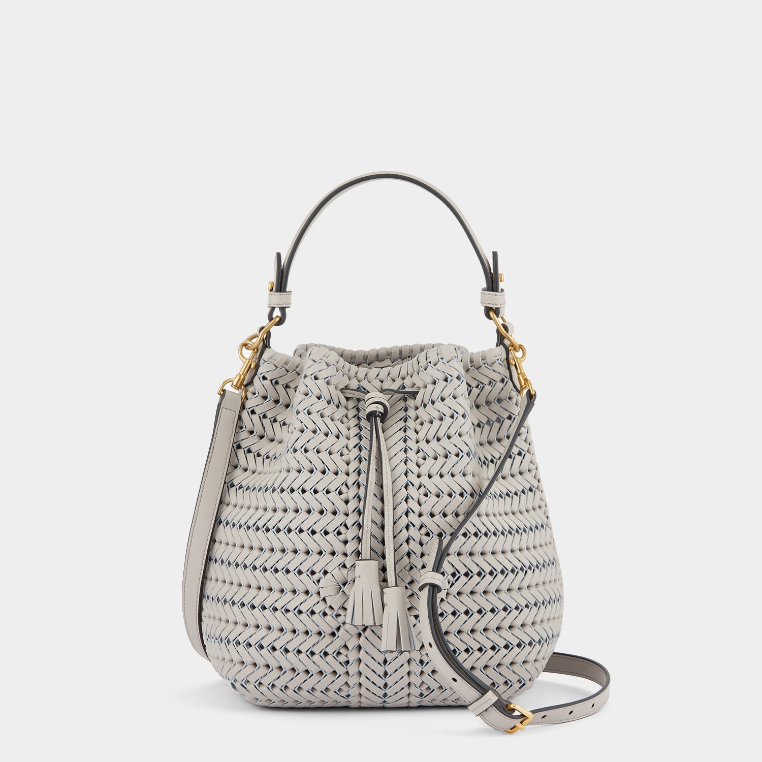Neeson Small Drawstring -

                  
                    Calf Leather in Steam -
                  

                  Anya Hindmarch US
