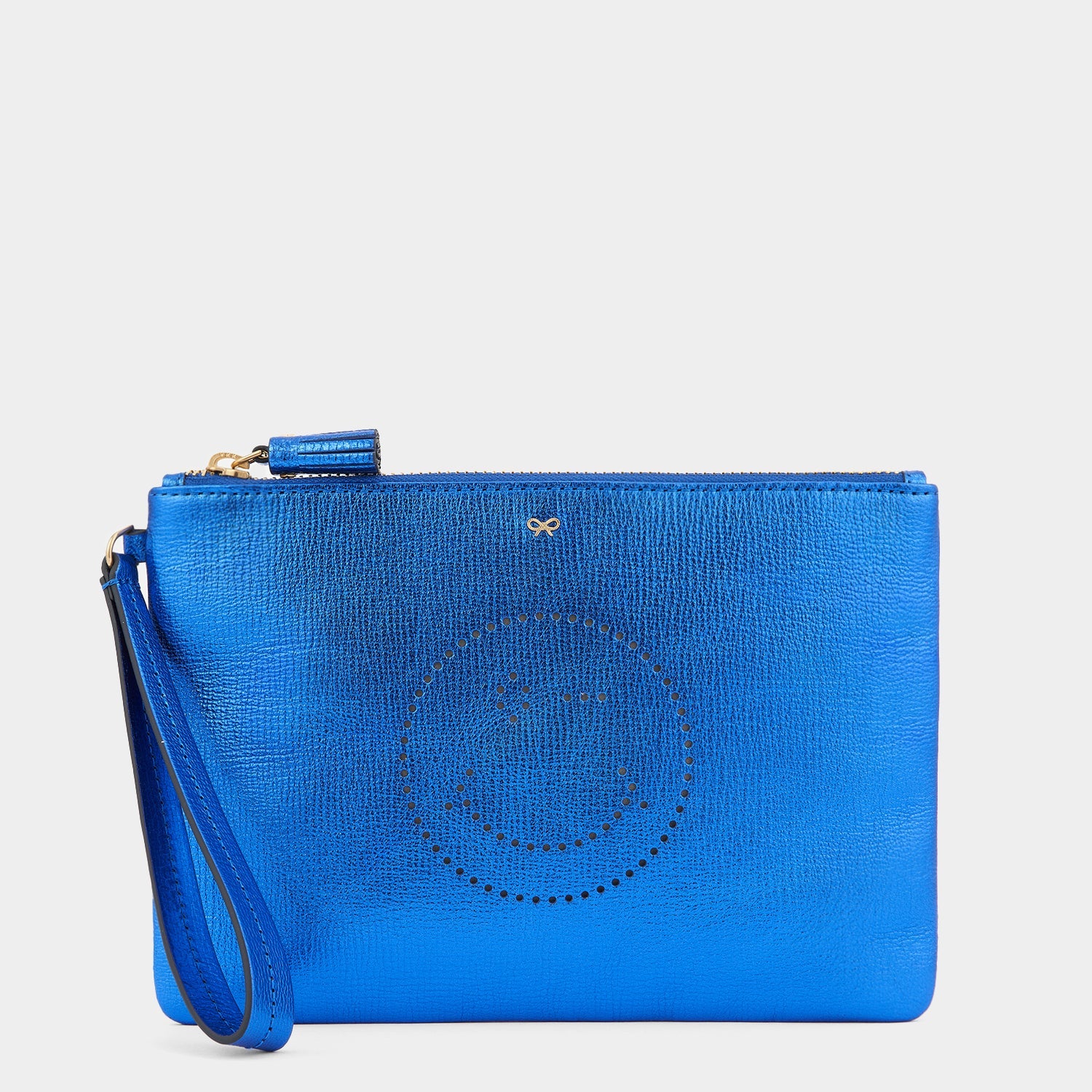 Wink Zip Top Pouch -

                  
                    Capra Leather in Electric Blue -
                  

                  Anya Hindmarch US
