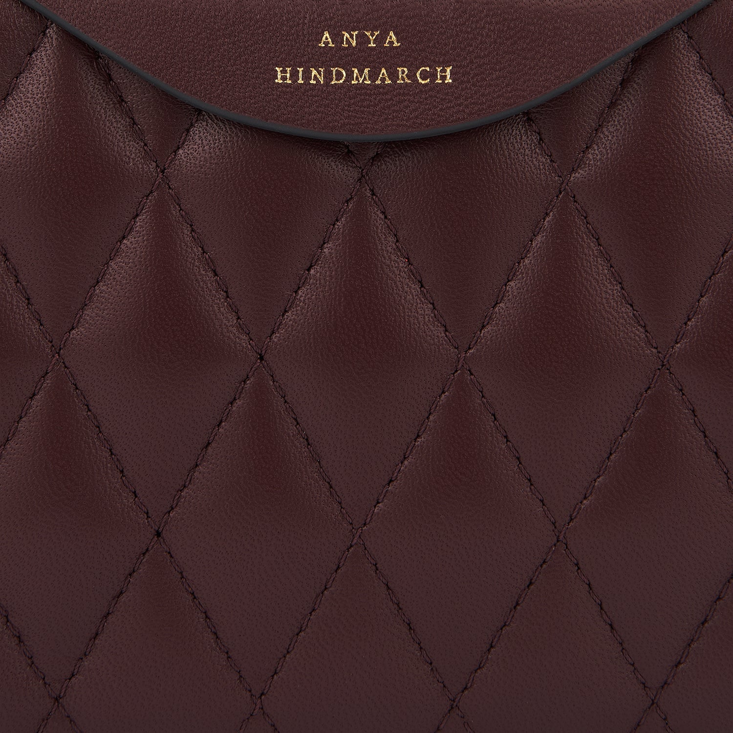 Quilted Double Zip Cross-body -

                  
                    Calf Leather in Claret -
                  

                  Anya Hindmarch US
