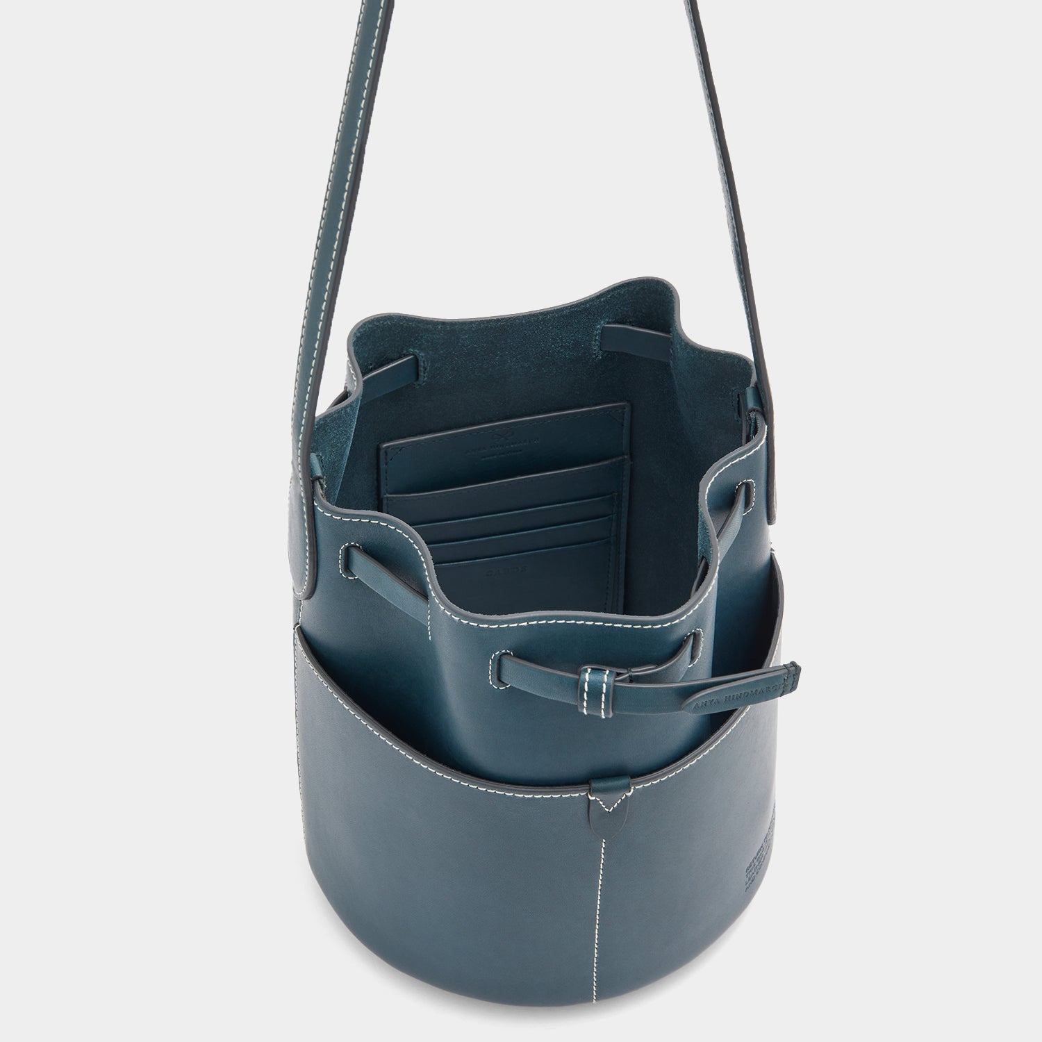 Return to Nature Small Bucket Bag -

                  
                    Compostable Leather in Dark Holly -
                  

                  Anya Hindmarch US
