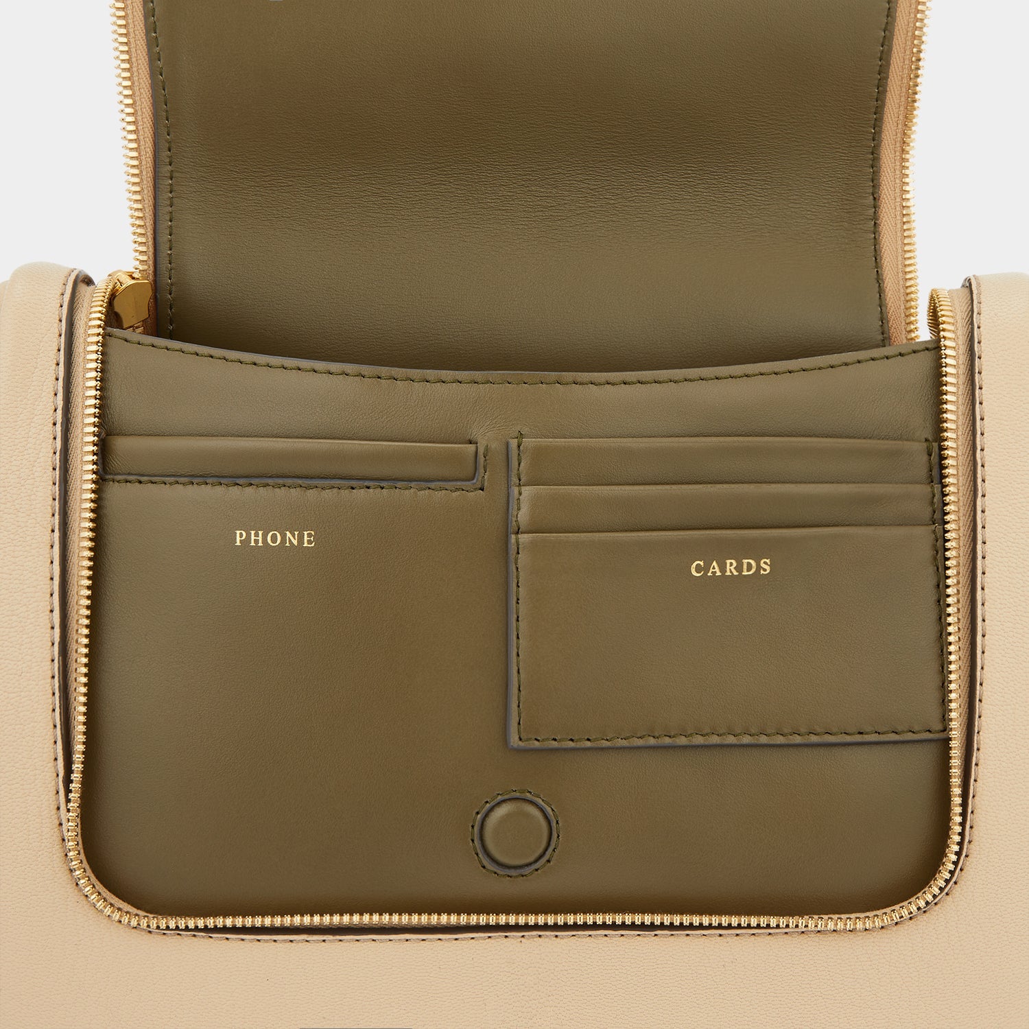 Vere Soft Satchel -

                  
                    Grain Leather in Buff -
                  

                  Anya Hindmarch US
